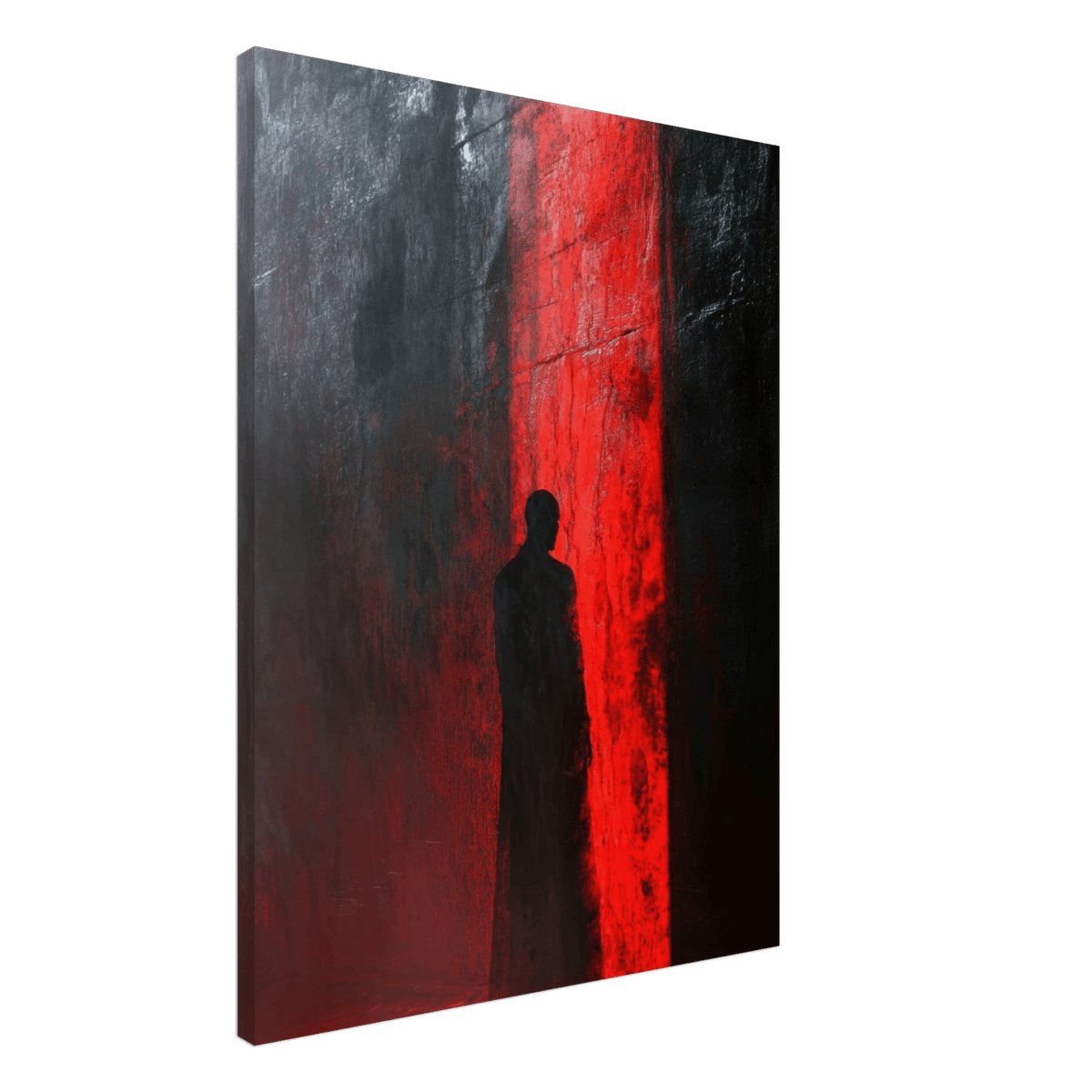 A mysterious figure with an elongated shadow sta 2 - Shop Ai Art WebShop - Digital Art online Store
