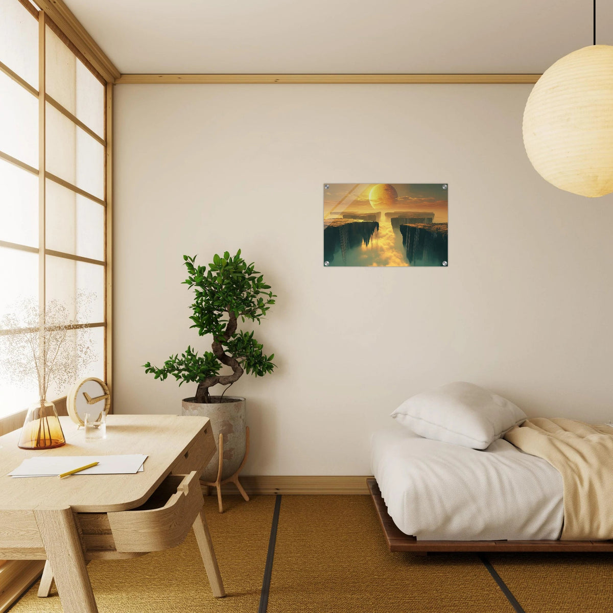 A vast dreamscape with levitating islands a mass 3 - Shop Ai Art WebShop - Digital Art online Store