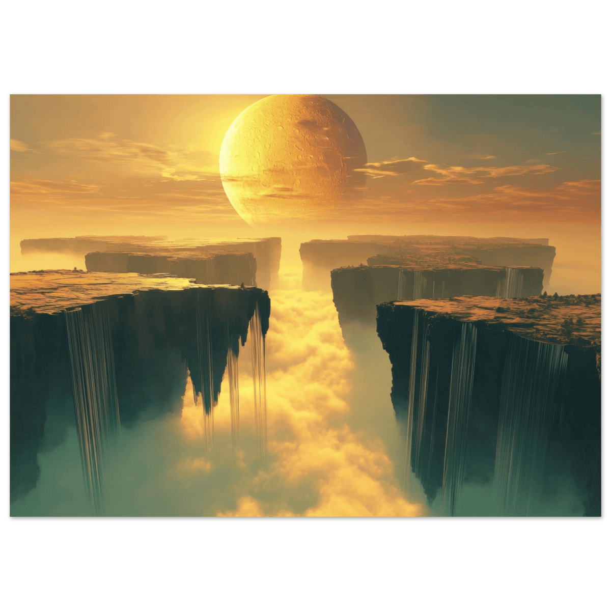 A vast dreamscape with levitating islands a mass 3 - Shop Ai Art WebShop - Digital Art online Store
