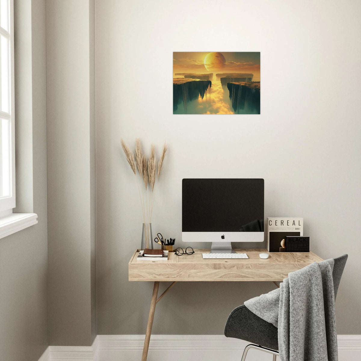 A vast dreamscape with levitating islands a mass 3 - Shop Ai Art WebShop - Digital Art online Store