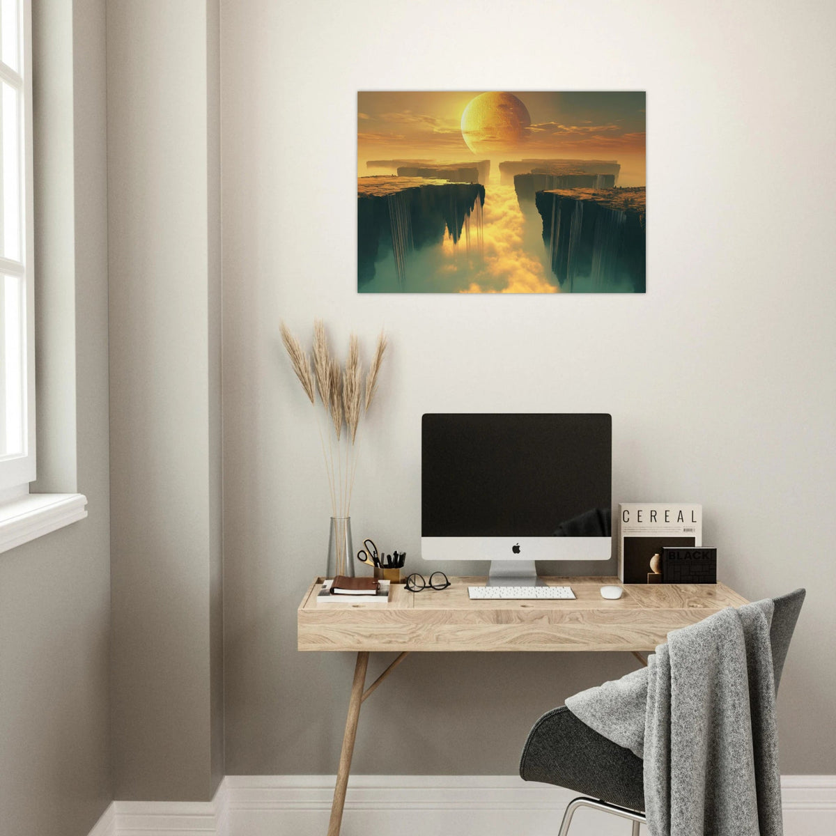 A vast dreamscape with levitating islands a mass 3 - Shop Ai Art WebShop - Digital Art online Store