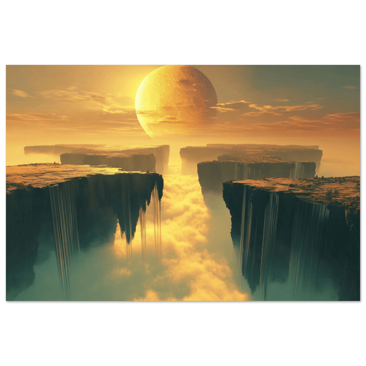 A vast dreamscape with levitating islands a mass 3 - Shop Ai Art WebShop - Digital Art online Store