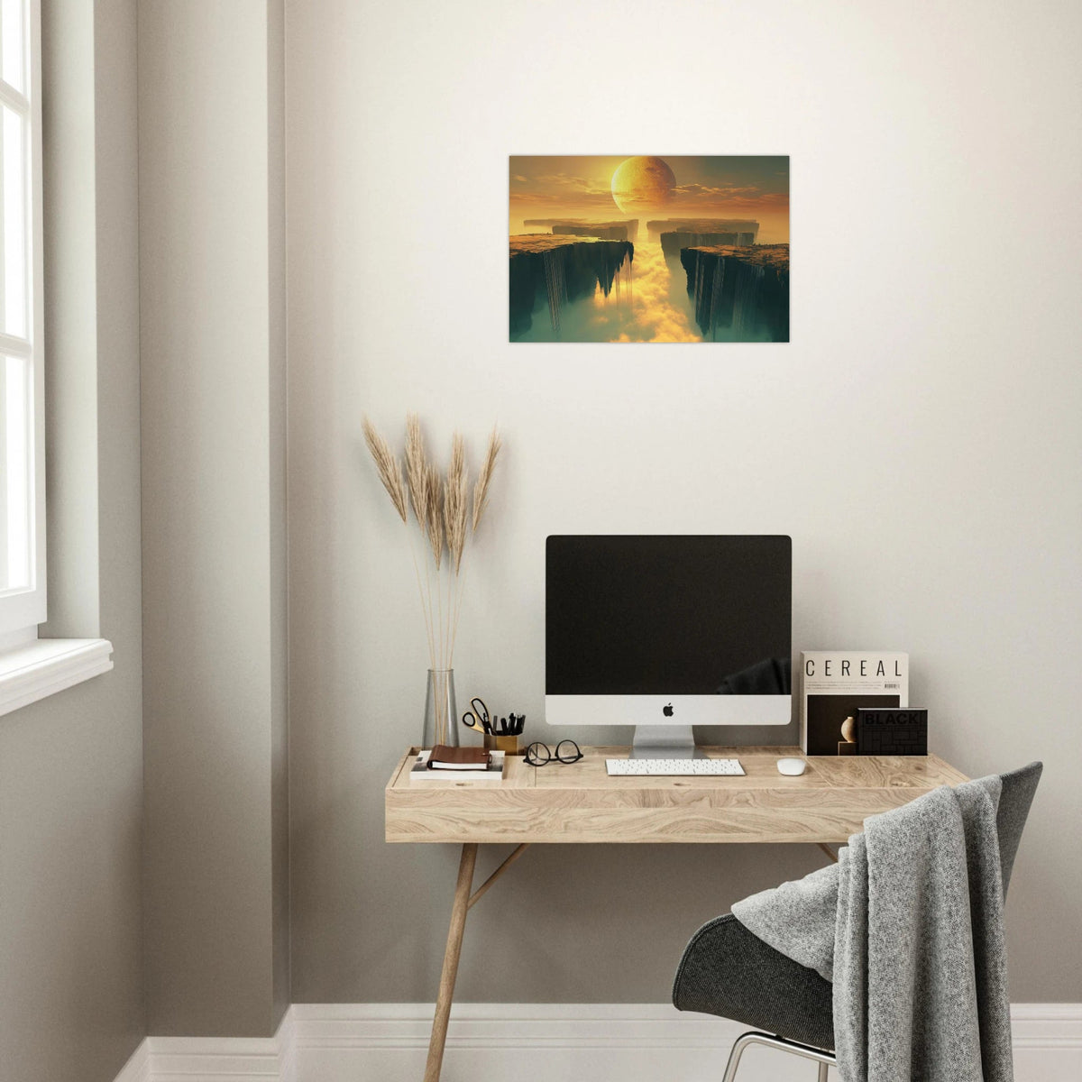 A vast dreamscape with levitating islands a mass 3 - Shop Ai Art WebShop - Digital Art online Store