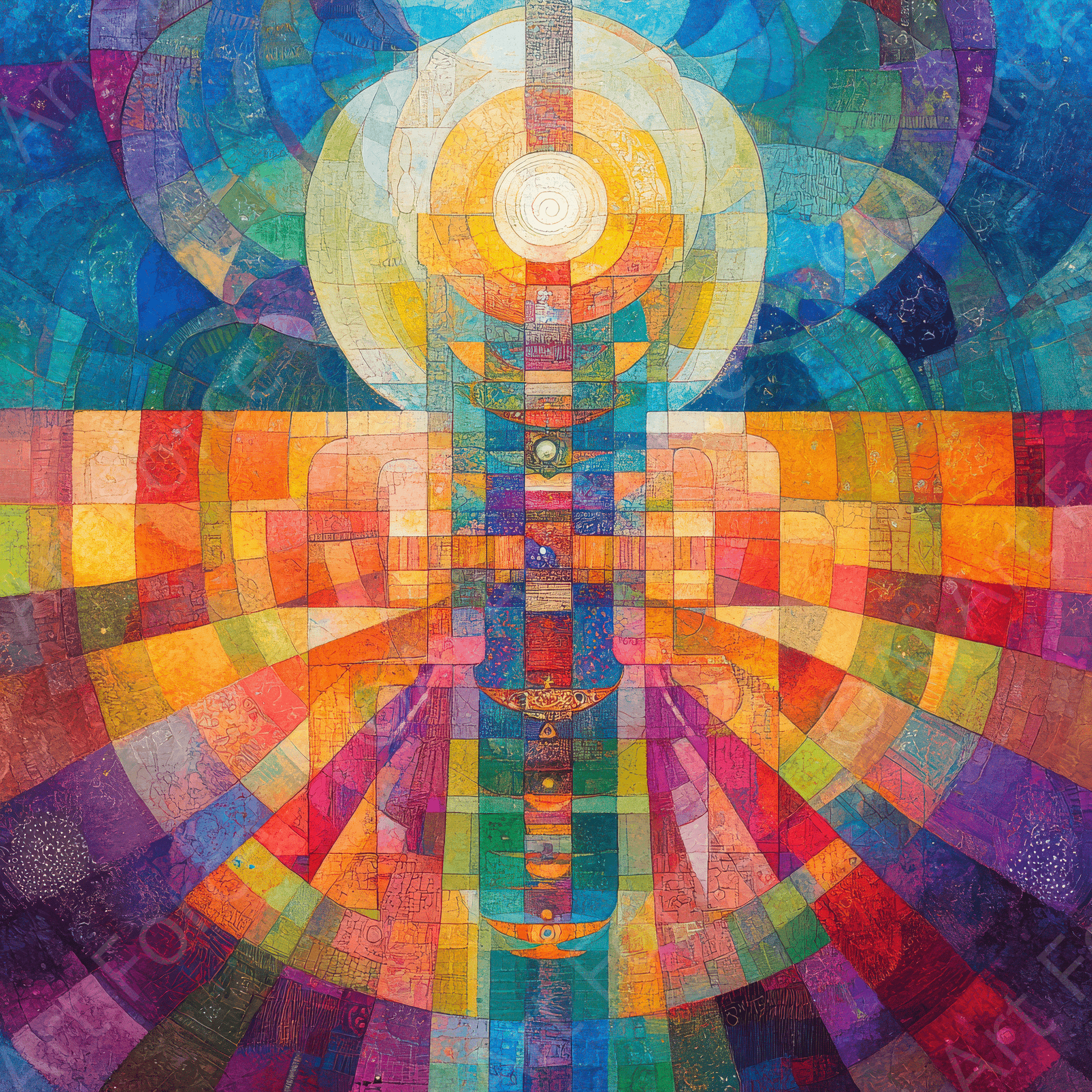 Digital Ai Artwork, of Color History and Spirituality 4, ideal for art enthusiasts and collectors.