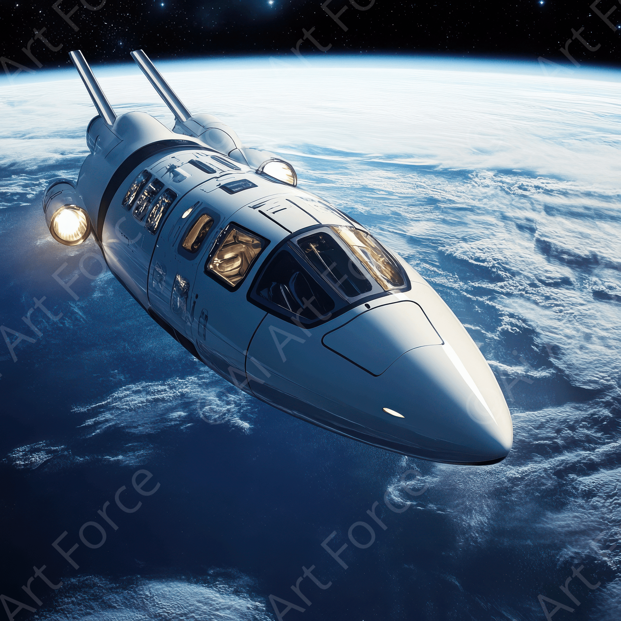 Digital Ai Artwork, of Could space tourism become a reality in the next generation, ideal for art enthusiasts and collectors.