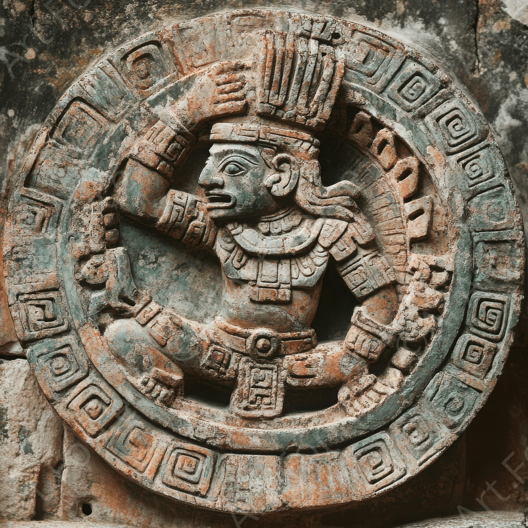 Digital Ai Artwork, of Maya Religion and Spirituality in Ancient and Modern Times, ideal for art enthusiasts and collectors.