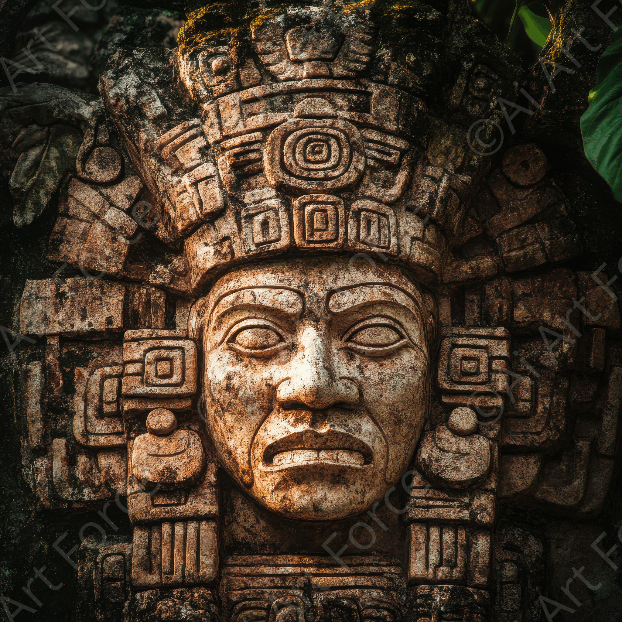 Digital Ai Artwork, of Maya Religion and Spirituality in Ancient and Modern Times 4, ideal for art enthusiasts and collectors.