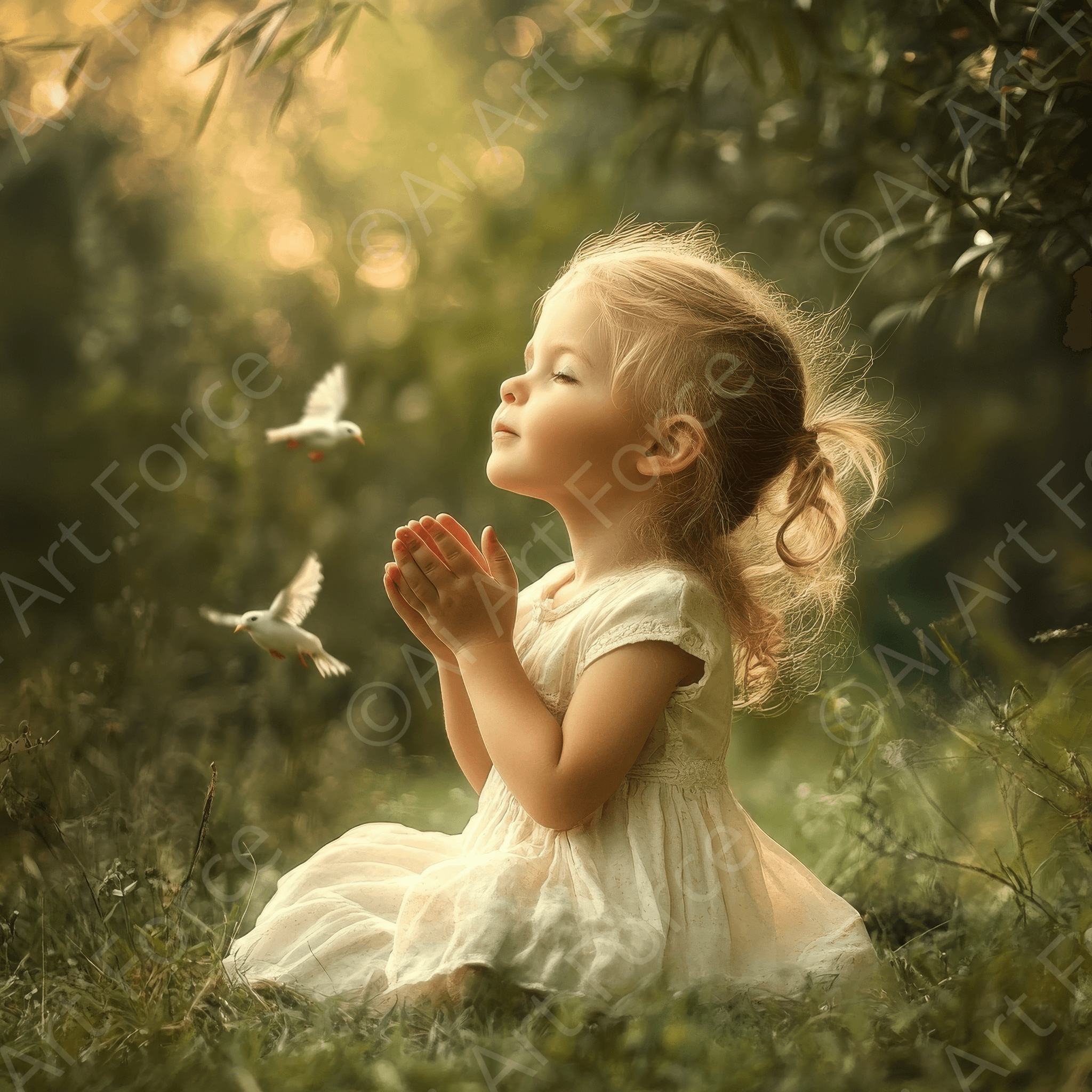 Digital Ai Artwork, of Spiritual Development in Childhood 4, ideal for art enthusiasts and collectors.