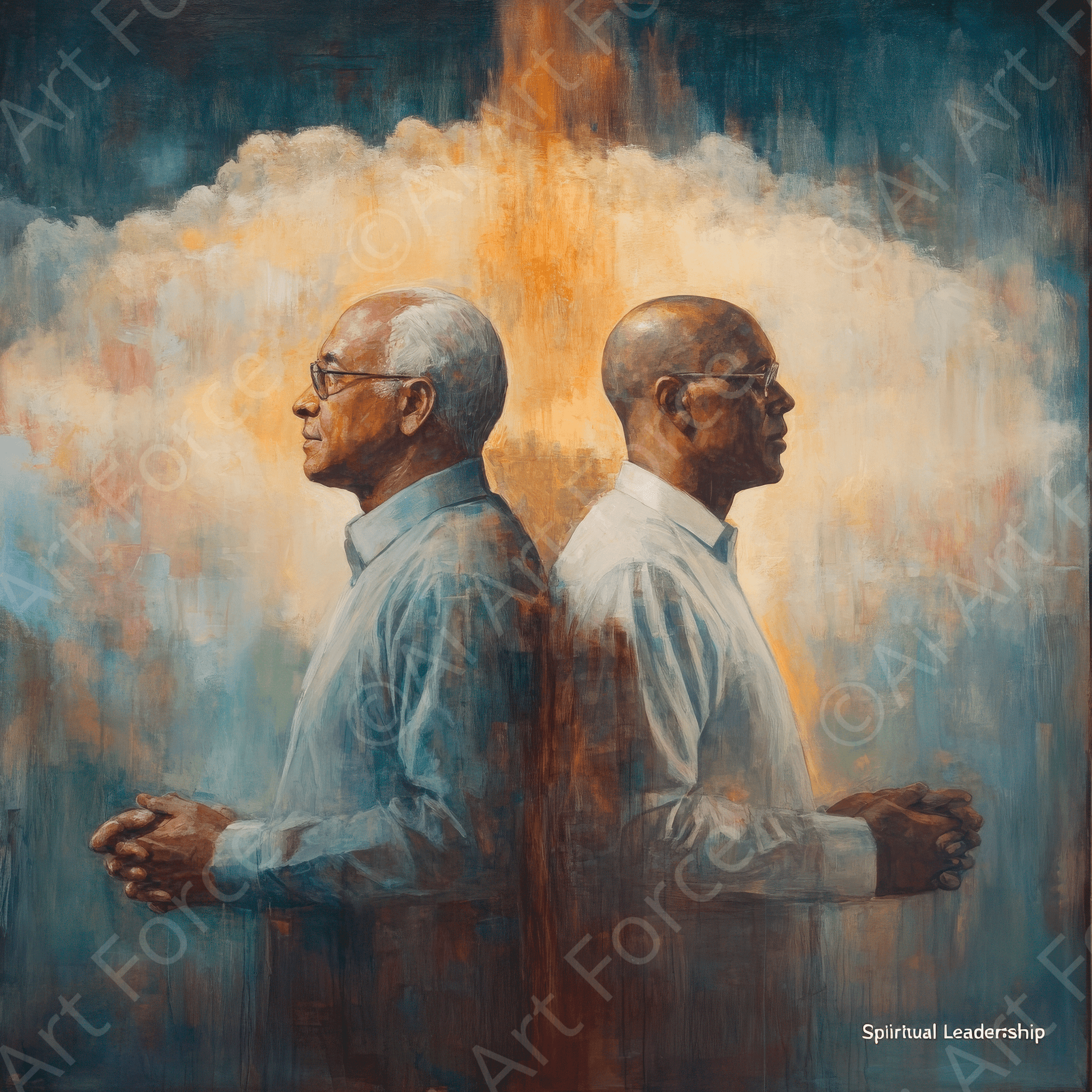 Digital Ai Artwork, of Spiritual Leadership 3, ideal for art enthusiasts and collectors.