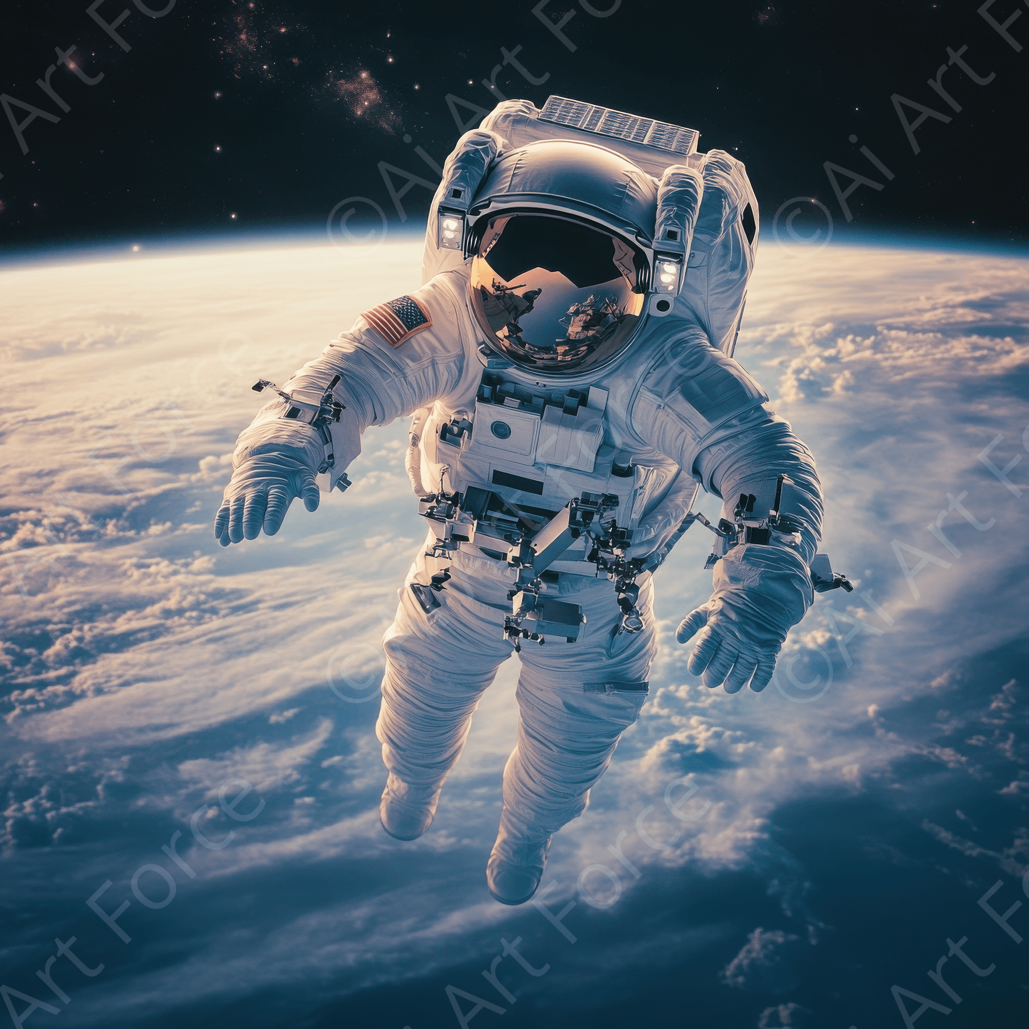 Digital Ai Artwork, of The psychological challenges of long-term space 4, ideal for art enthusiasts and collectors.