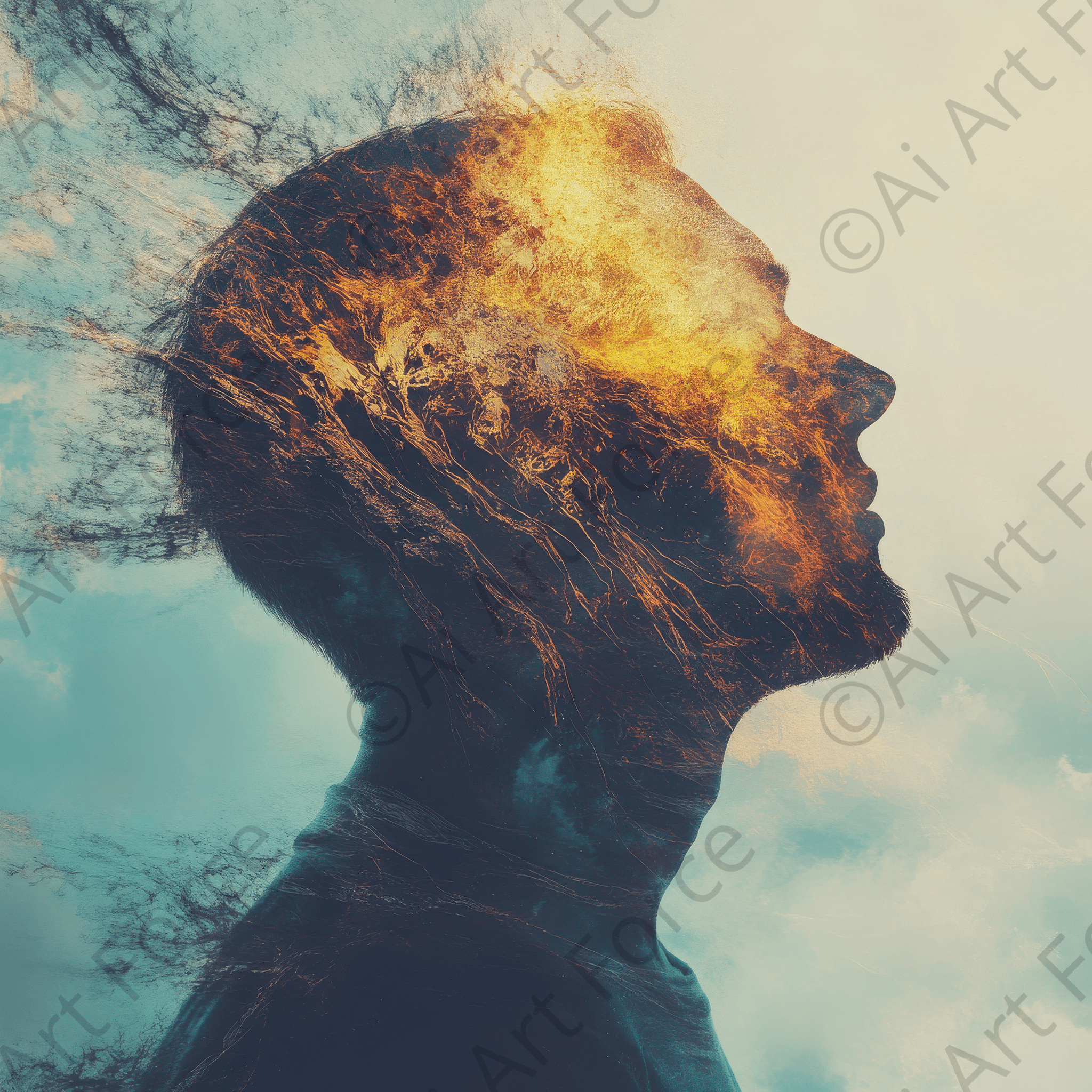 Digital Ai Artwork, of Veterans Biopsychosocial-Spiritual Assessment 6, ideal for art enthusiasts and collectors.