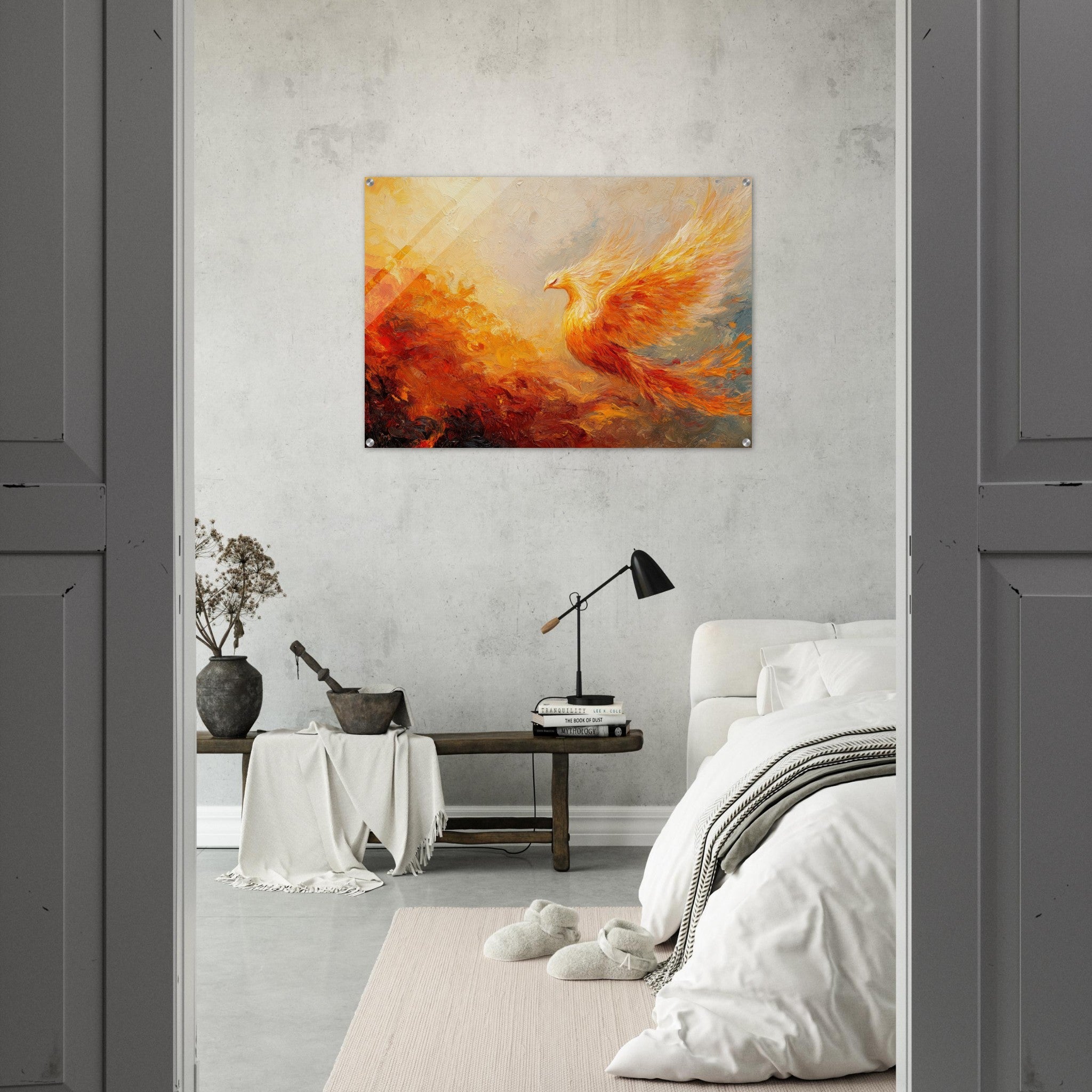 Acrylic Print Landscape - Impressionist Phoenix Rebirth Impressionism Did 2 - Shop Ai Art WebShop - Digital Art online Store