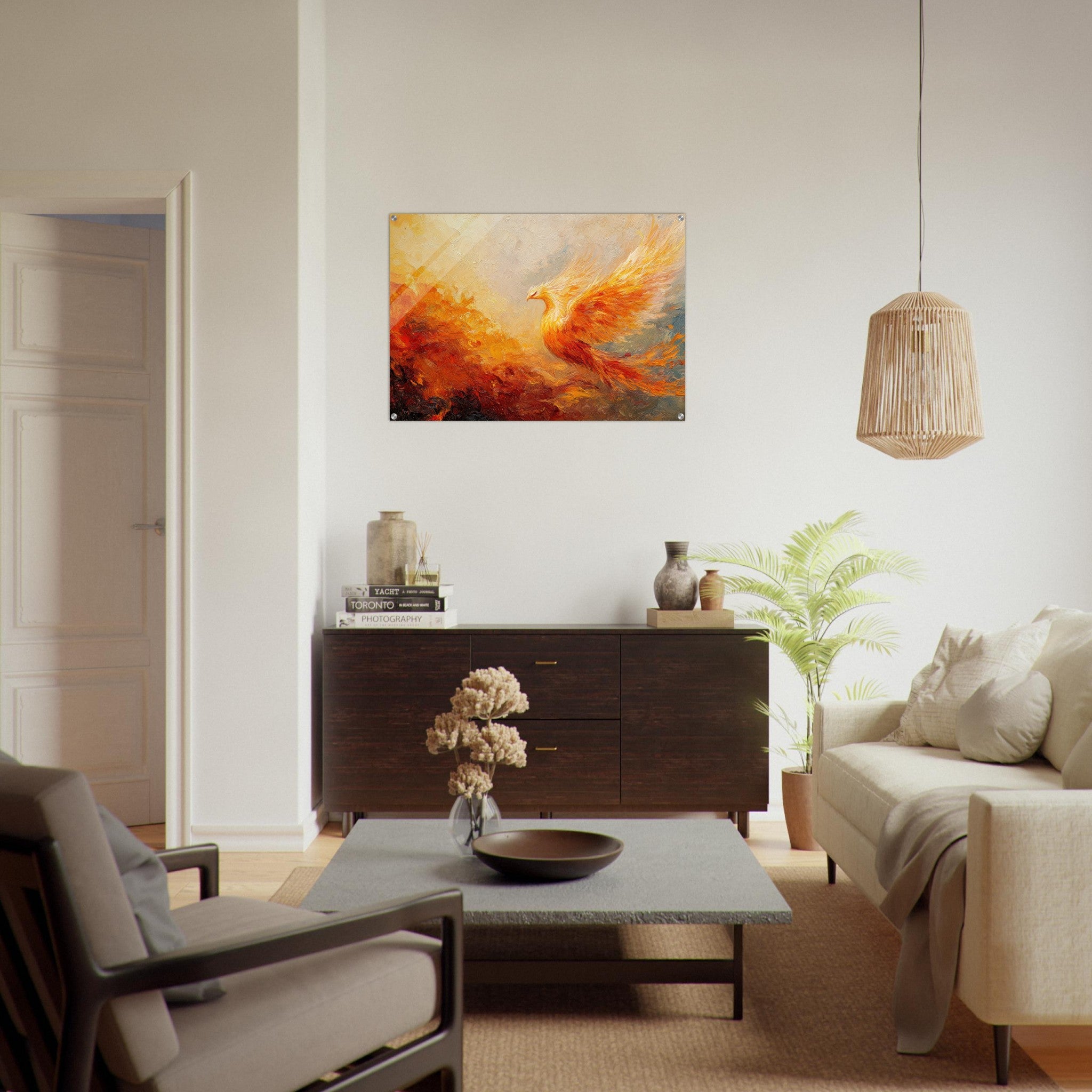 Acrylic Print Landscape - Impressionist Phoenix Rebirth Impressionism Did 2 - Shop Ai Art WebShop - Digital Art online Store