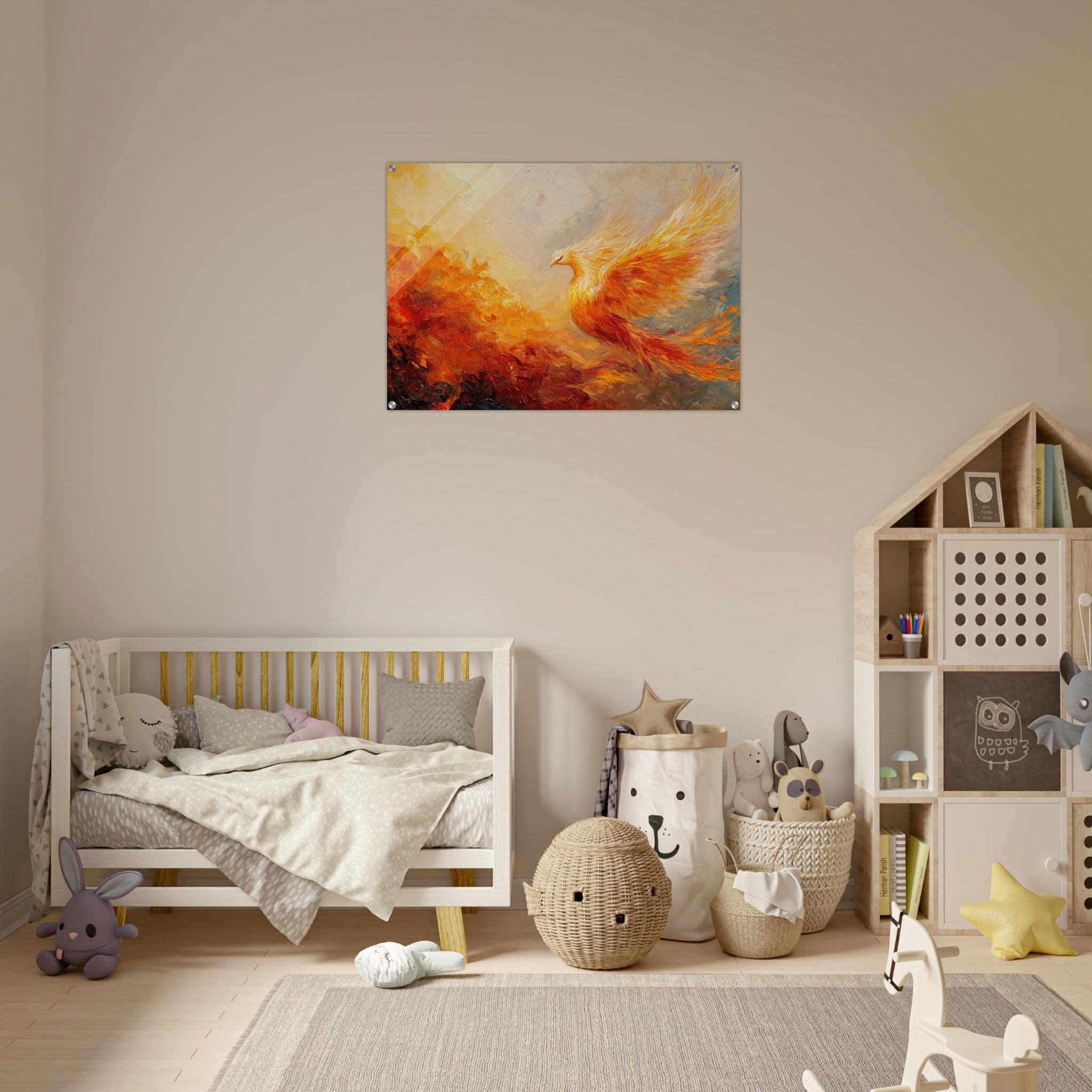 Acrylic Print Landscape - Impressionist Phoenix Rebirth Impressionism Did 2 - Shop Ai Art WebShop - Digital Art online Store