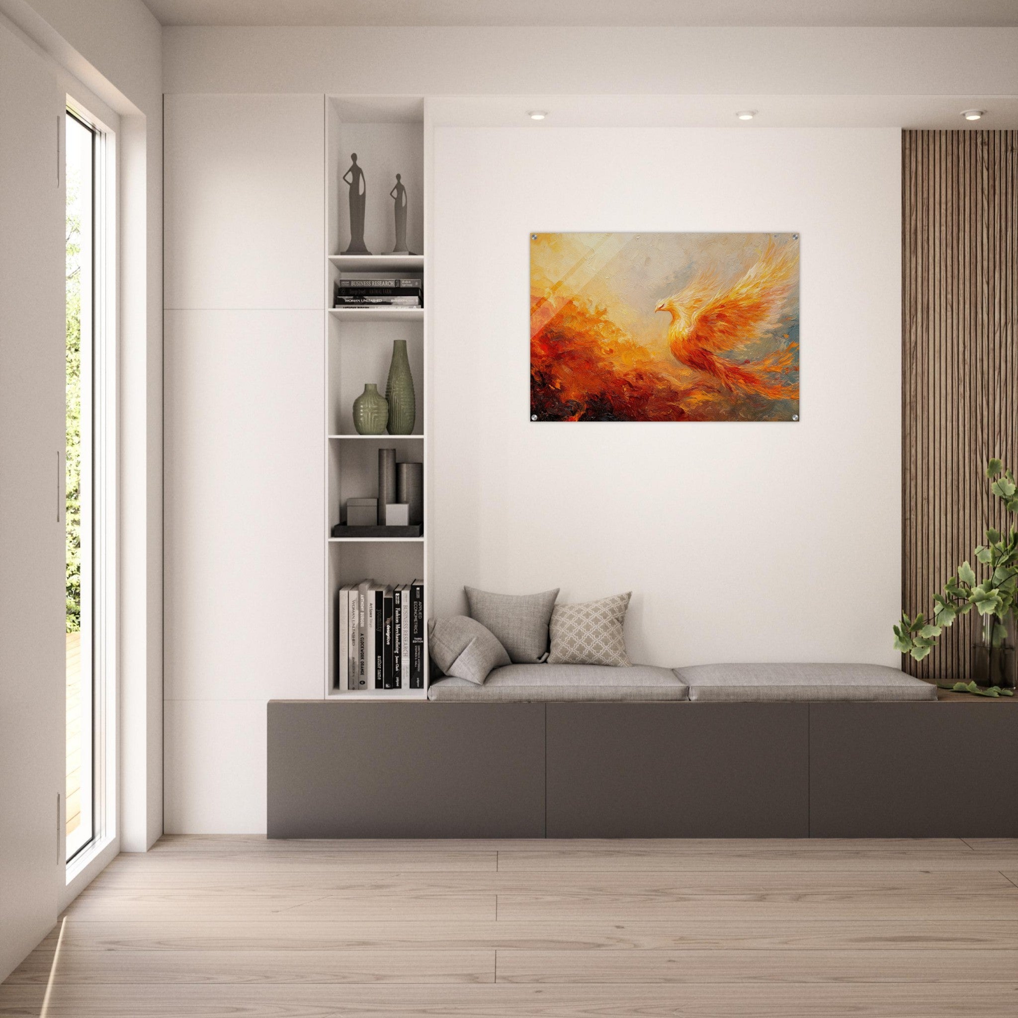 Acrylic Print Landscape - Impressionist Phoenix Rebirth Impressionism Did 2 - Shop Ai Art WebShop - Digital Art online Store