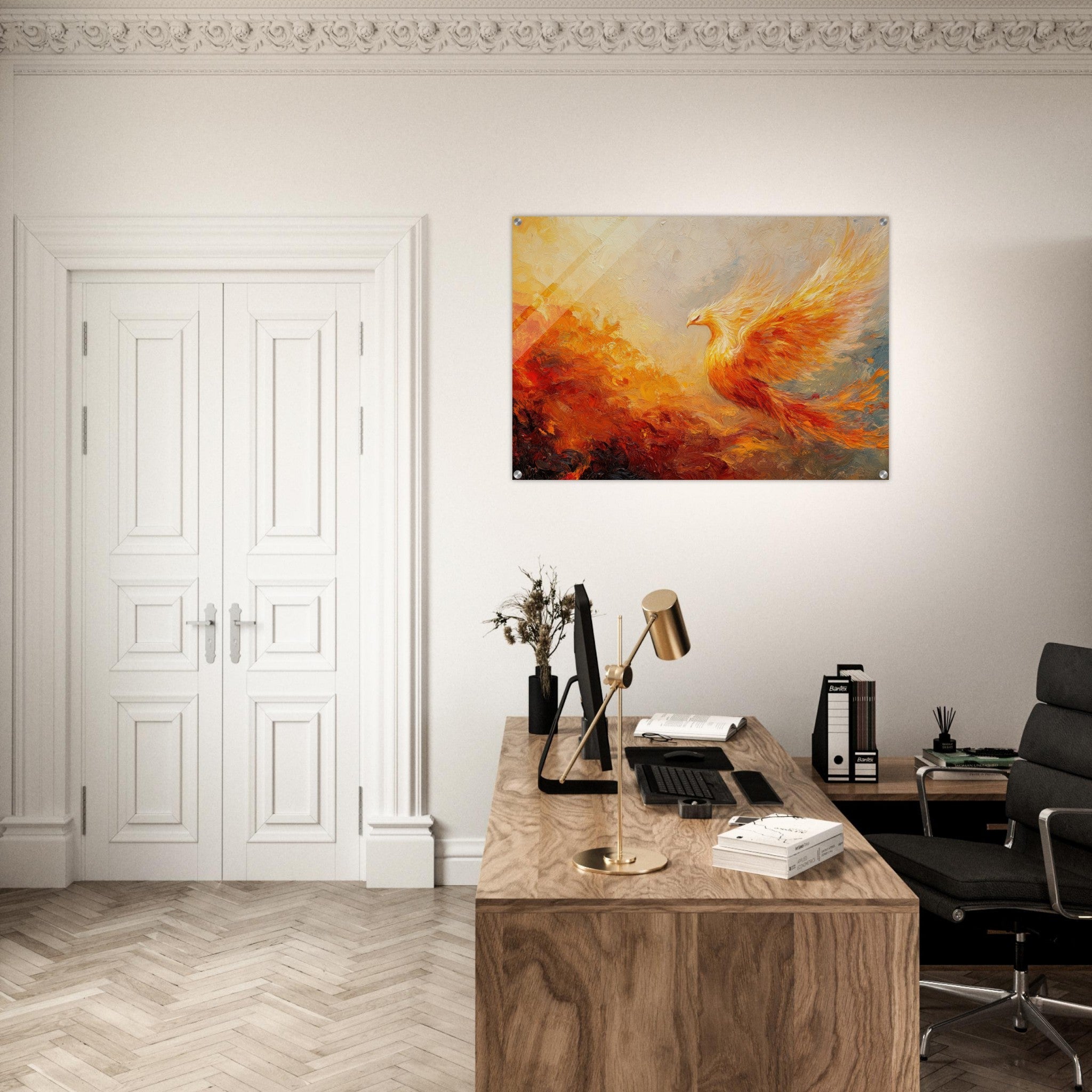 Acrylic Print Landscape - Impressionist Phoenix Rebirth Impressionism Did 2 - Shop Ai Art WebShop - Digital Art online Store