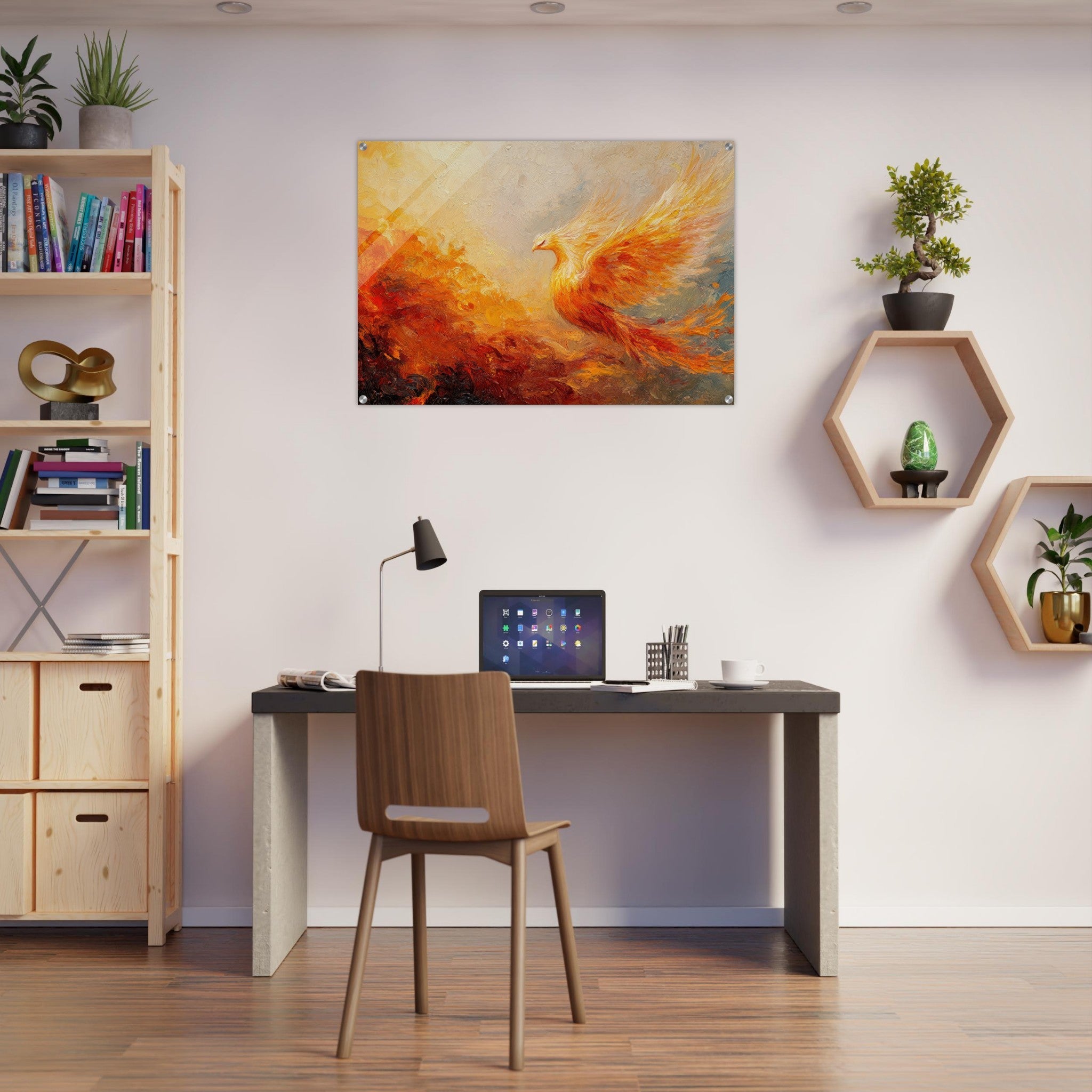 Acrylic Print Landscape - Impressionist Phoenix Rebirth Impressionism Did 2 - Shop Ai Art WebShop - Digital Art online Store