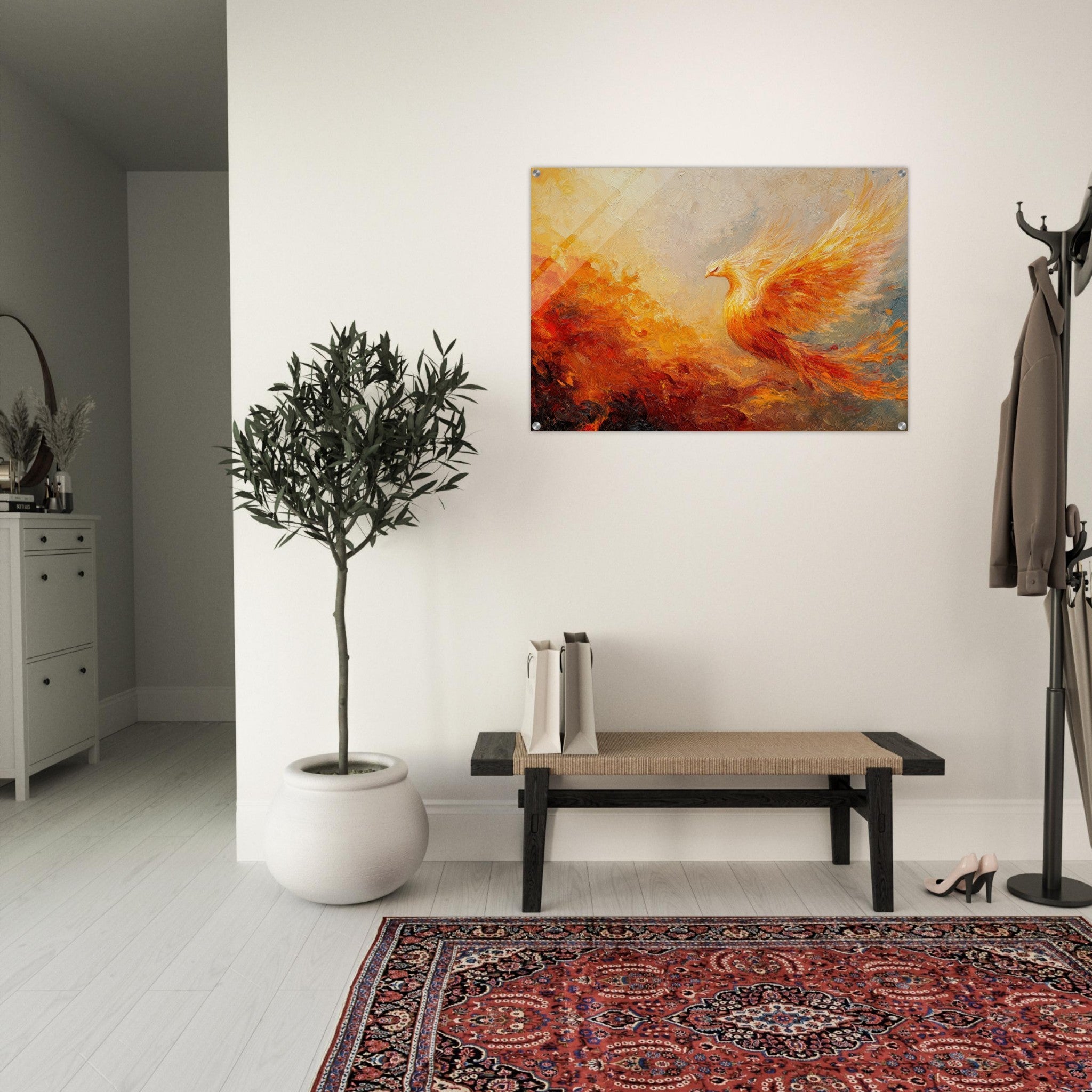 Acrylic Print Landscape - Impressionist Phoenix Rebirth Impressionism Did 2 - Shop Ai Art WebShop - Digital Art online Store