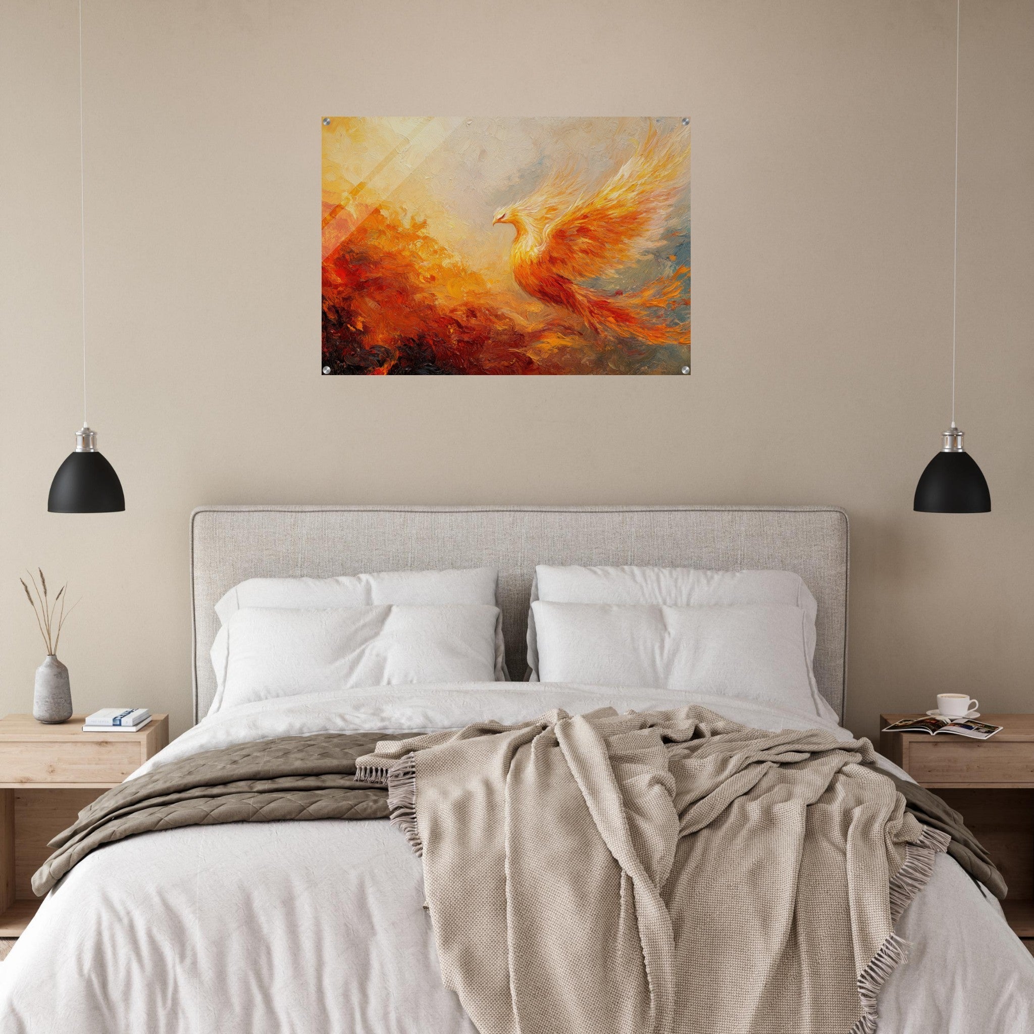 Acrylic Print Landscape - Impressionist Phoenix Rebirth Impressionism Did 2 - Shop Ai Art WebShop - Digital Art online Store