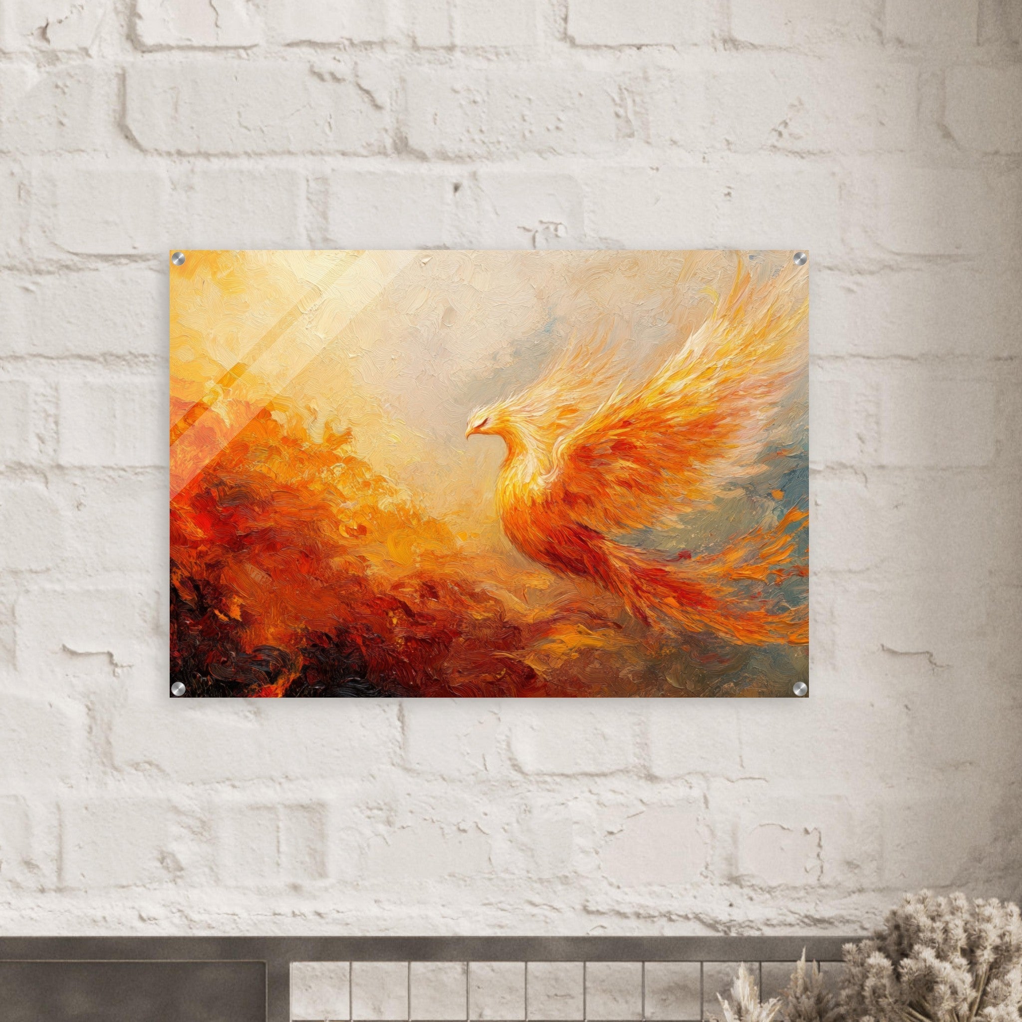 Acrylic Print Landscape - Impressionist Phoenix Rebirth Impressionism Did 2 - Shop Ai Art WebShop - Digital Art online Store