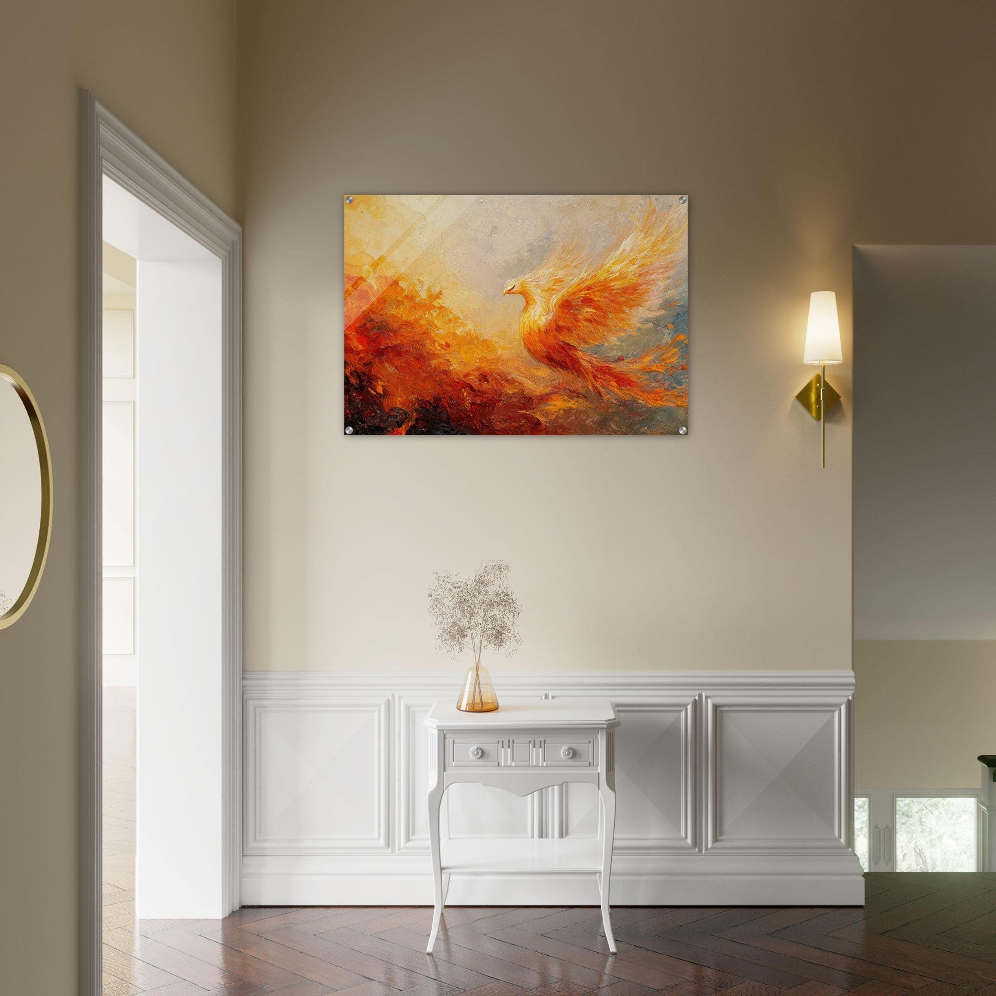 Acrylic Print Landscape - Impressionist Phoenix Rebirth Impressionism Did 2 - Shop Ai Art WebShop - Digital Art online Store