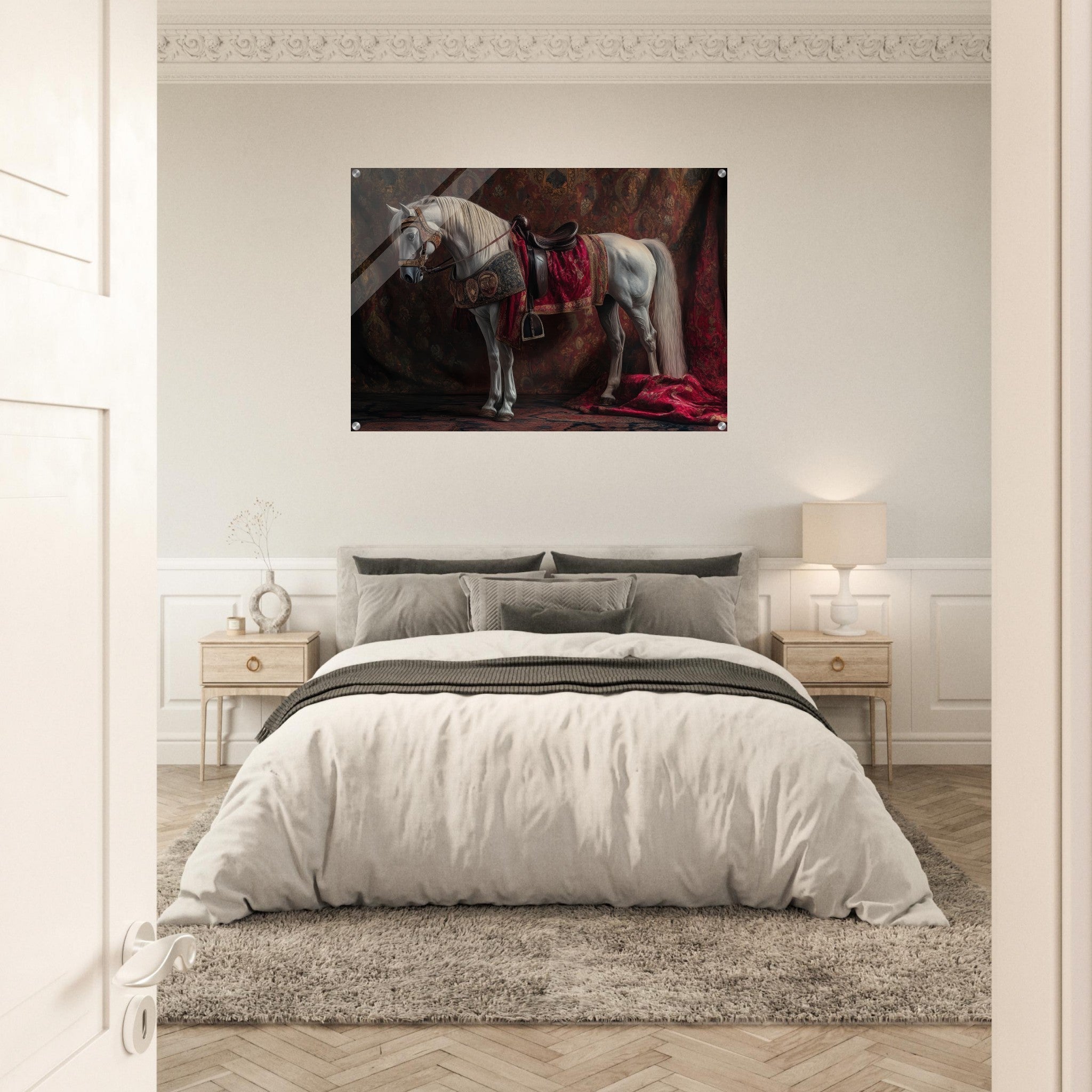 Acrylic Print Landscape - Renaissance Portrait of a Noble Horse A dignified 4 - Shop Ai Art WebShop - Digital Art online Store