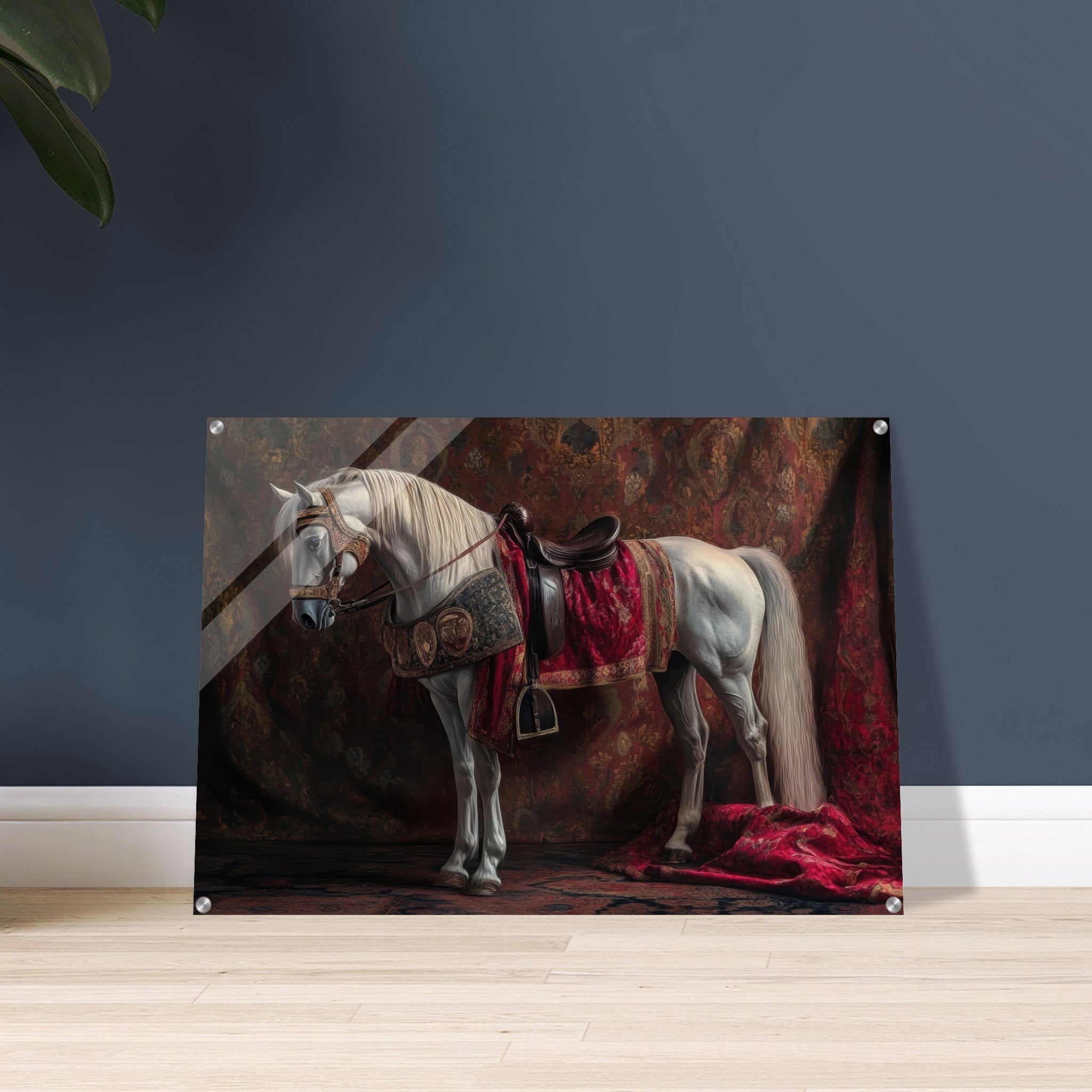 Acrylic Print Landscape - Renaissance Portrait of a Noble Horse A dignified 4 - Shop Ai Art WebShop - Digital Art online Store