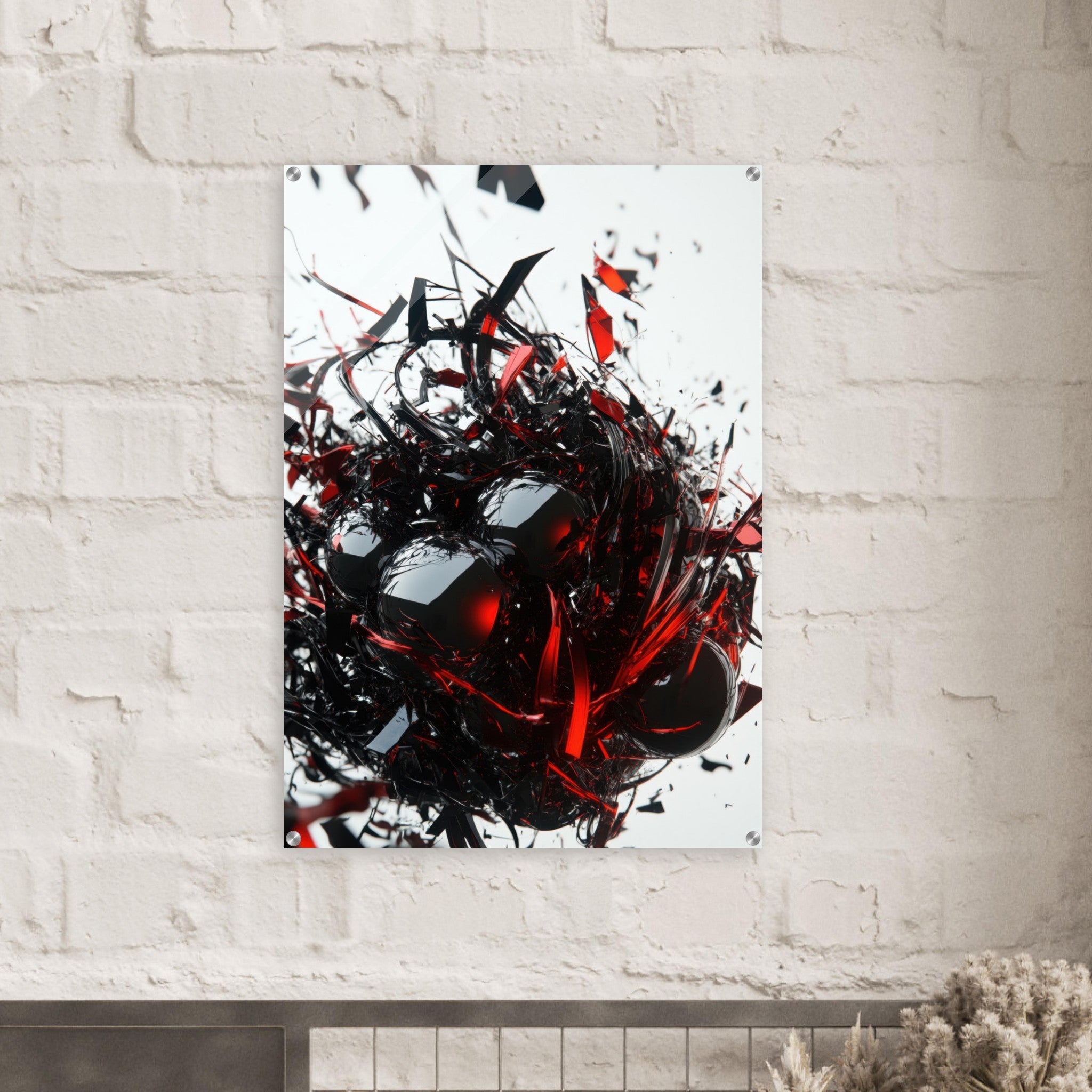 Acrylic Print Portrait - Gravitys Collapse A violent implosion of fragment 4 - Ai Art Force