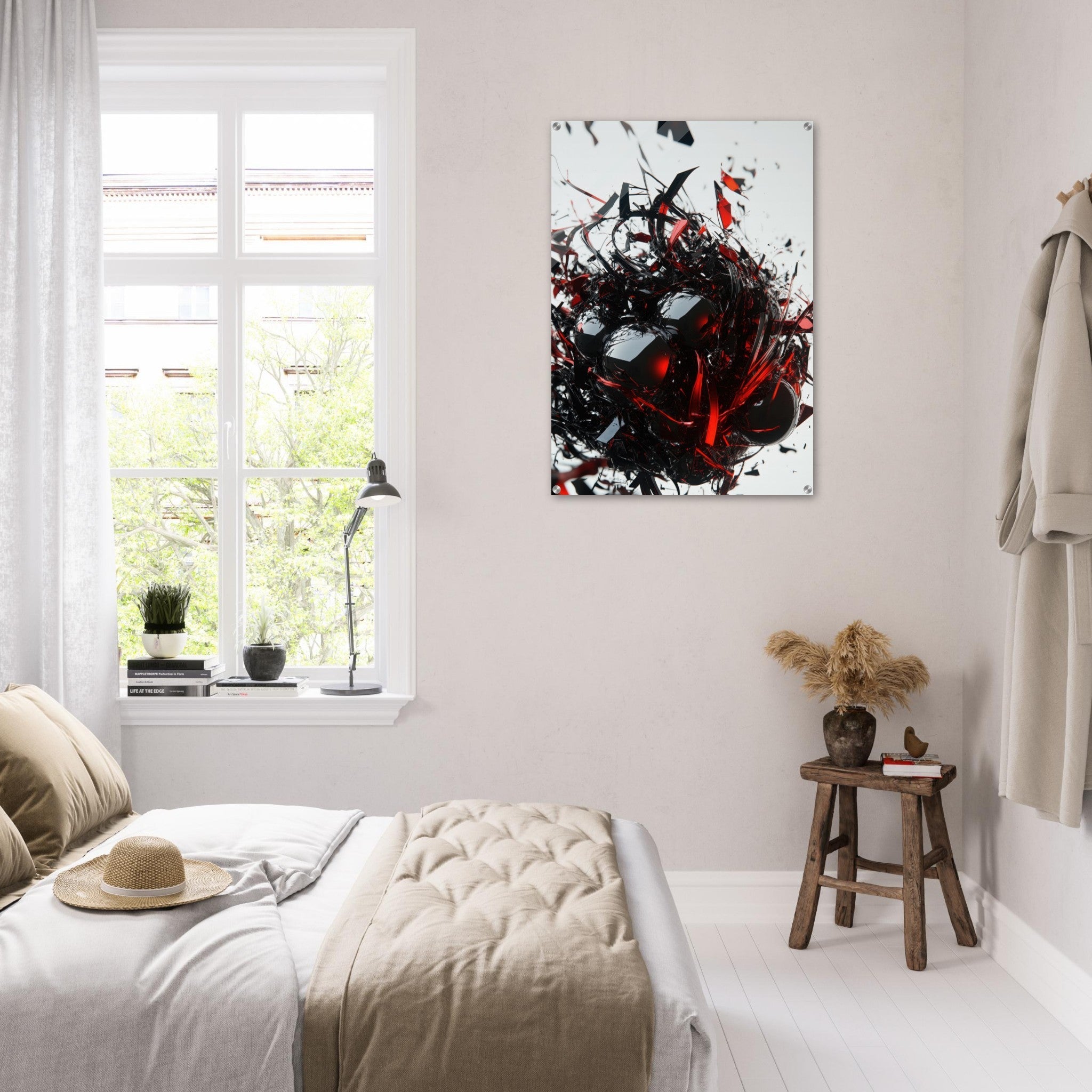 Acrylic Print Portrait - Gravitys Collapse A violent implosion of fragment 4 - Ai Art Force