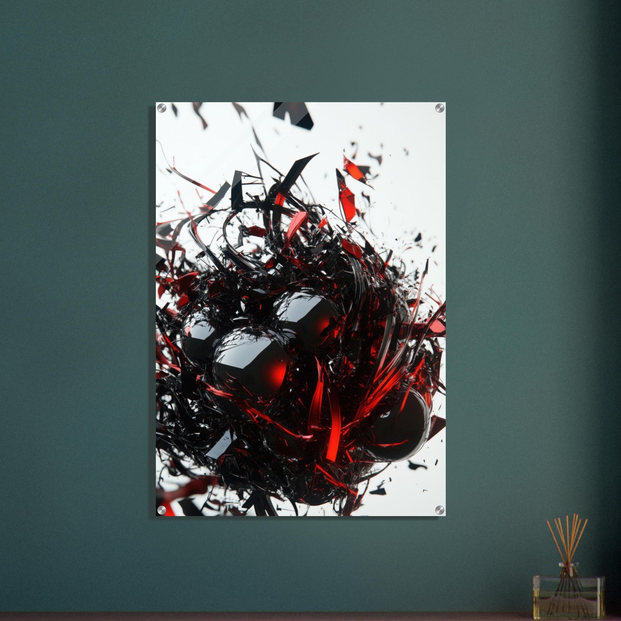 Acrylic Print Portrait - Gravitys Collapse A violent implosion of fragment 4 - Ai Art Force