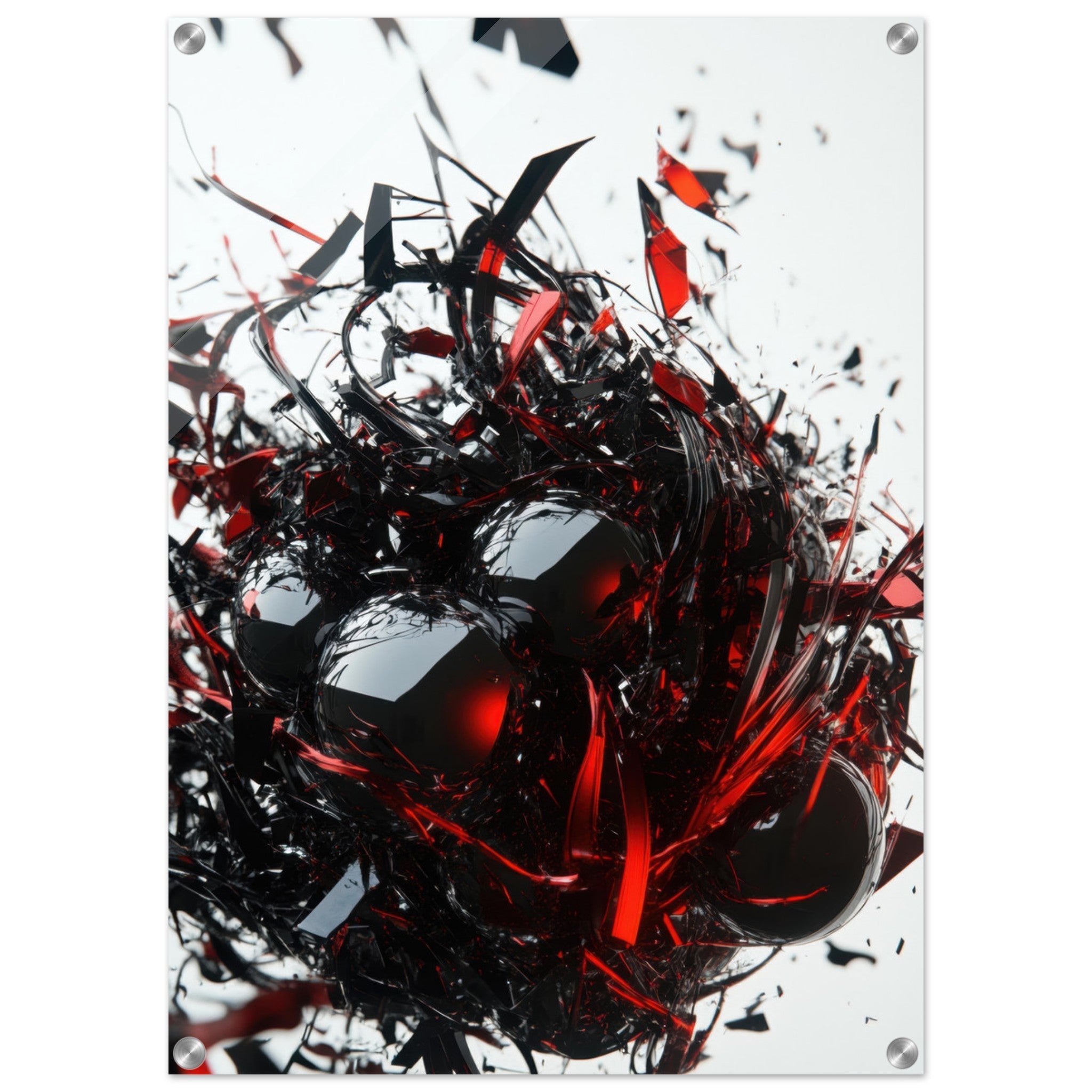 Acrylic Print Portrait - Gravitys Collapse A violent implosion of fragment 4 - Ai Art Force