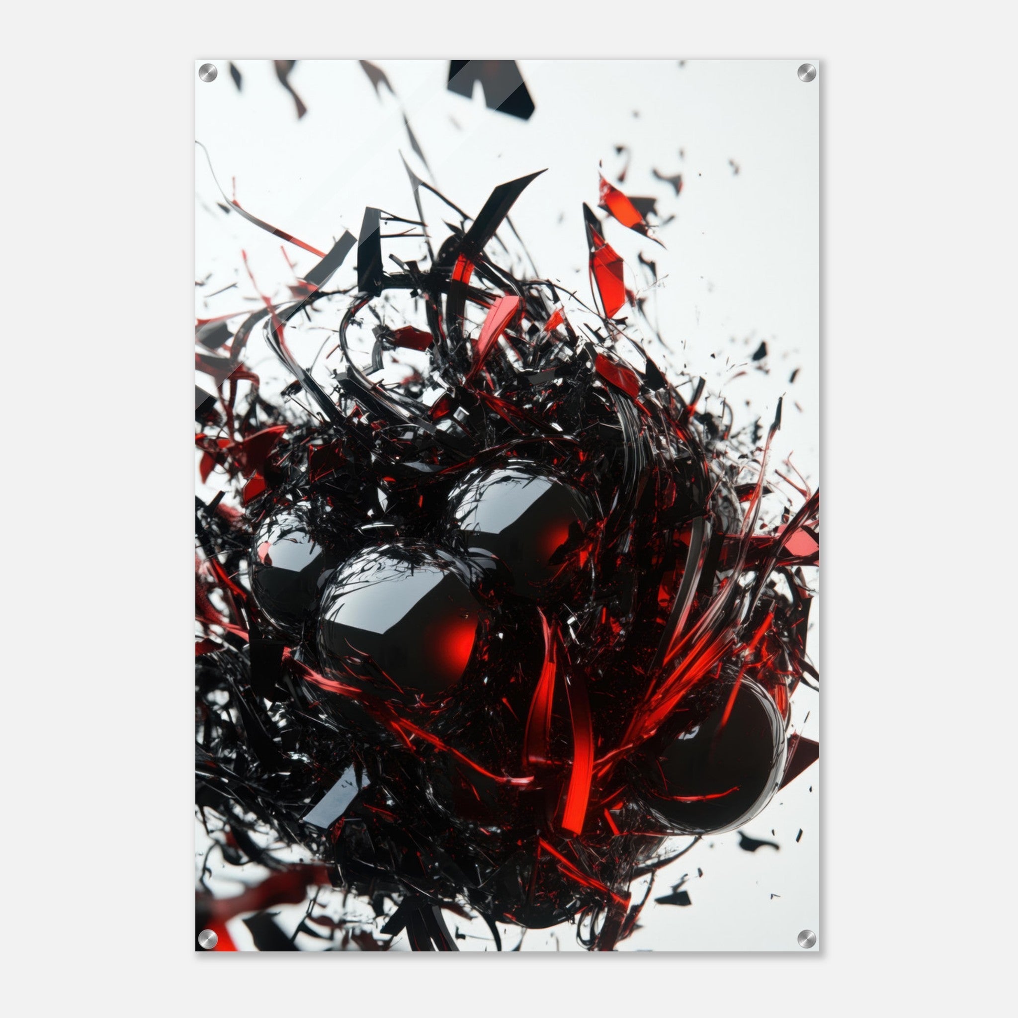 Acrylic Print Portrait - Gravitys Collapse A violent implosion of fragment 4 - Ai Art Force