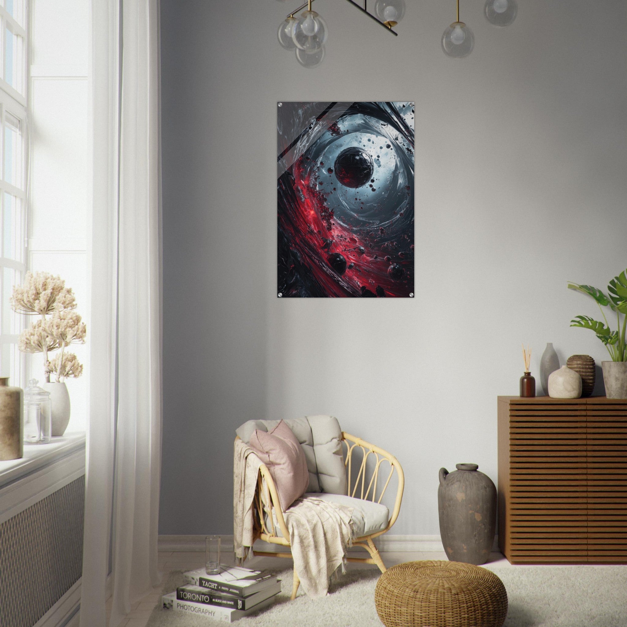 Acrylic Print Portrait - Gravitys Collapse A violent implosion of fragment 6 - Ai Art Force