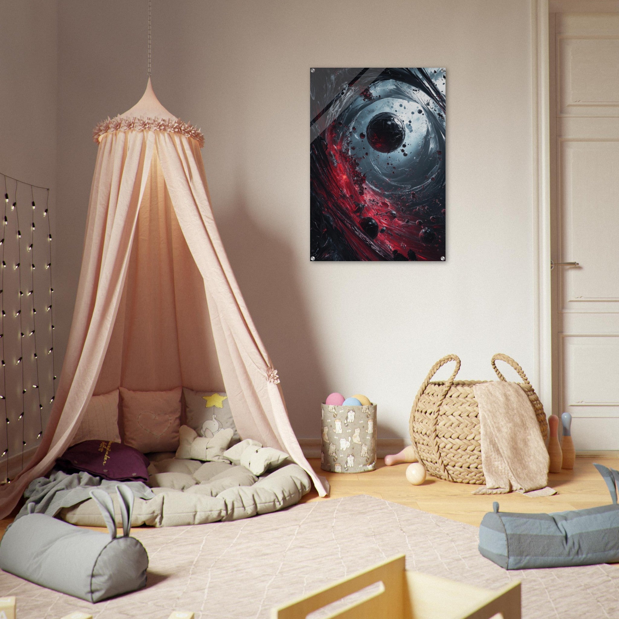 Acrylic Print Portrait - Gravitys Collapse A violent implosion of fragment 6 - Ai Art Force