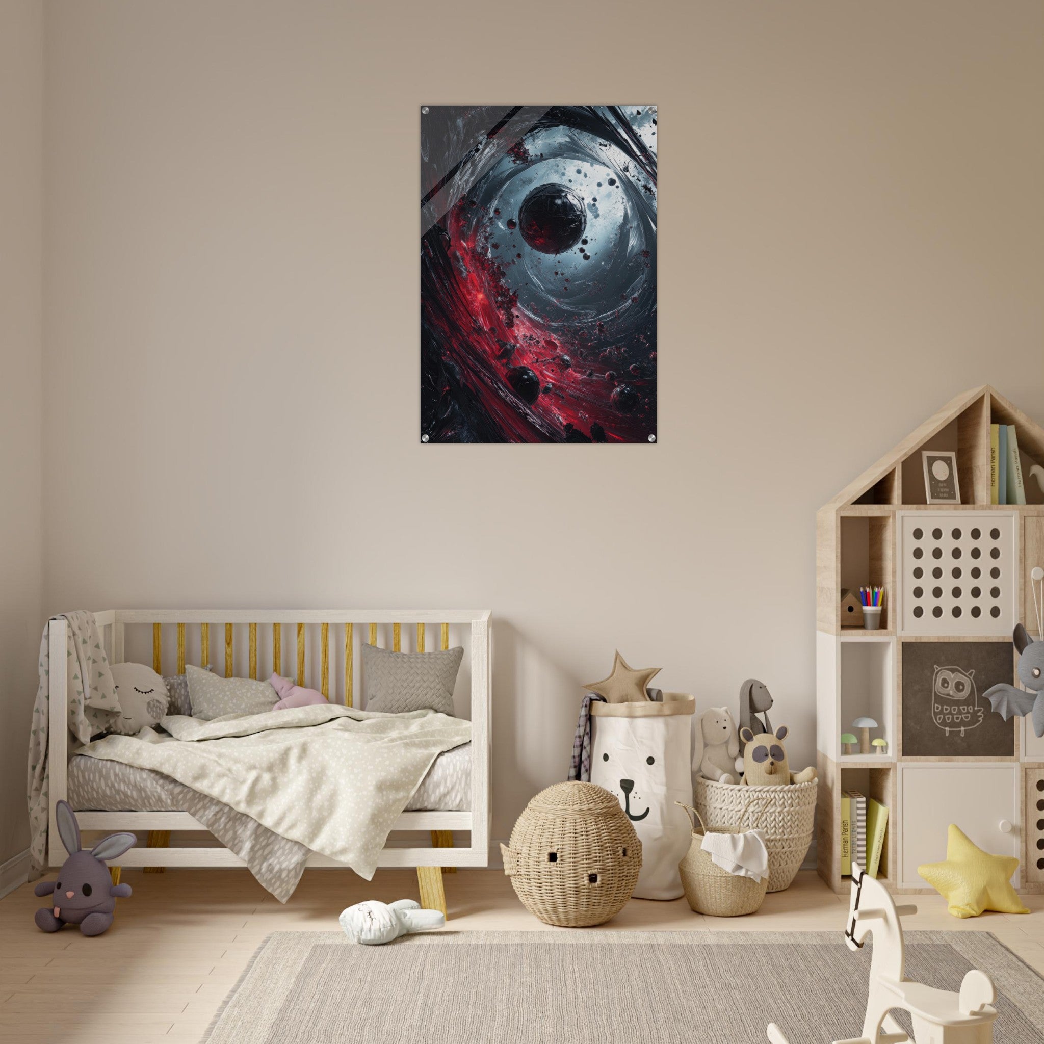 Acrylic Print Portrait - Gravitys Collapse A violent implosion of fragment 6 - Ai Art Force