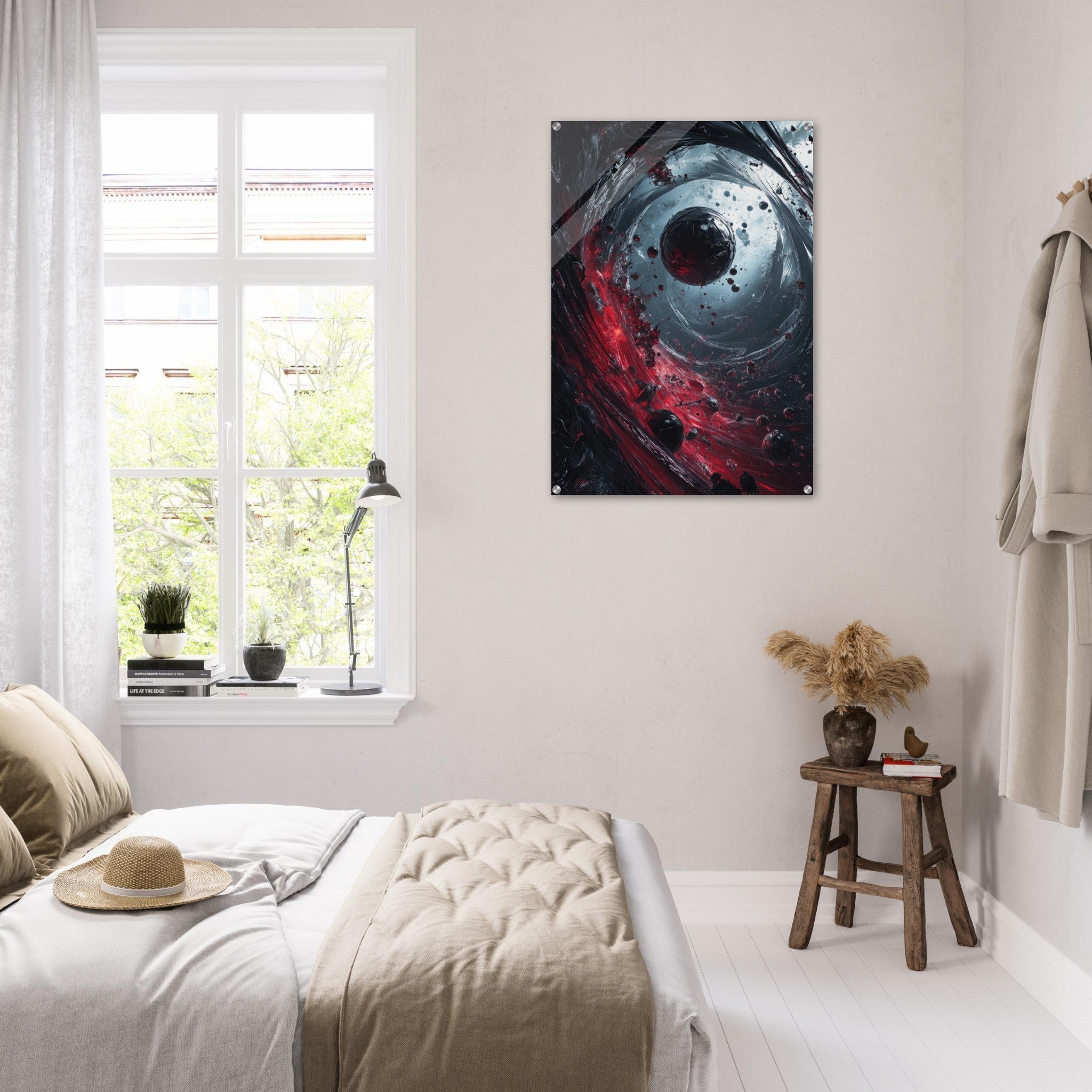 Acrylic Print Portrait - Gravitys Collapse A violent implosion of fragment 6 - Ai Art Force