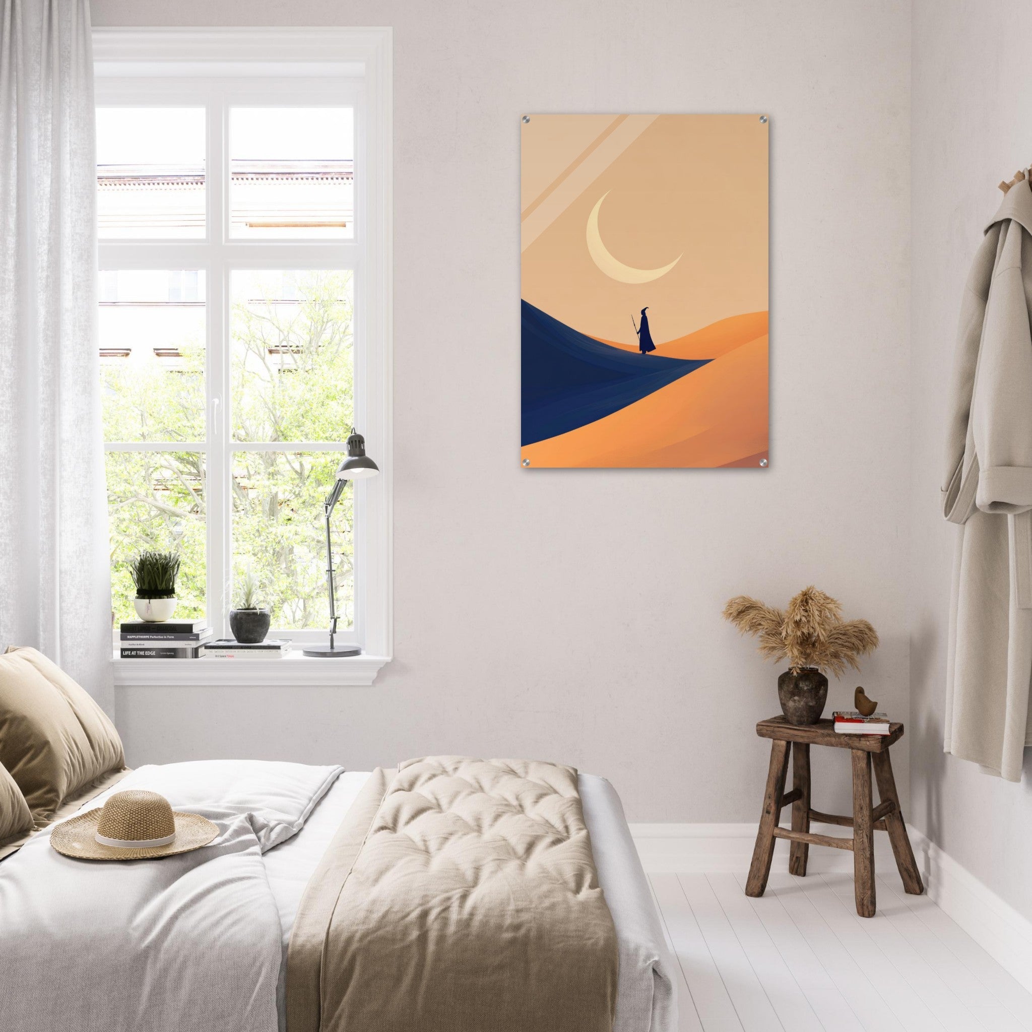 Acrylic Print Portrait - Minimalist Magical Landscape A sleek minimalist 3 - Shop Ai Art WebShop - Digital Art online Store