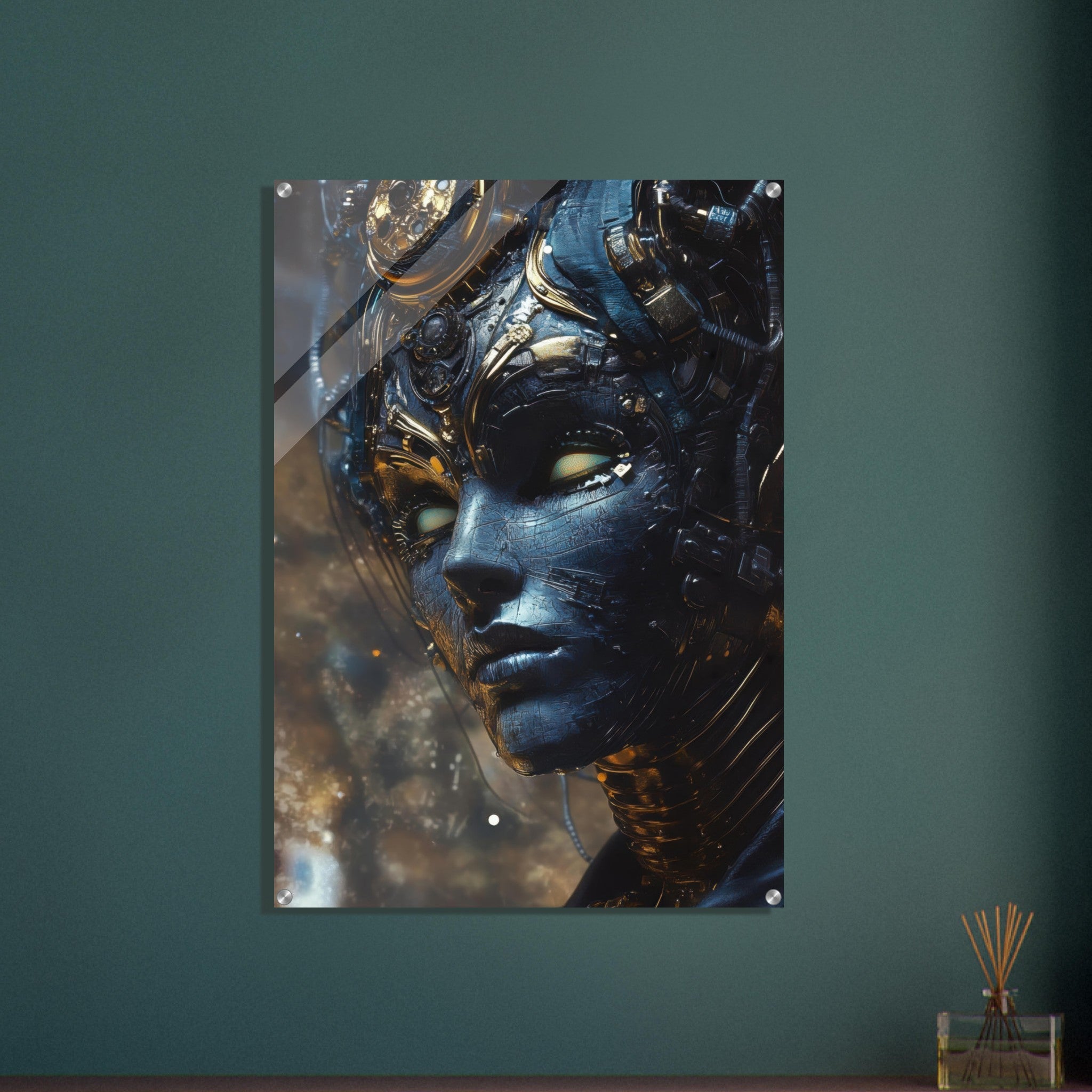 Acrylic Print Portrait - The Cybernetic Dukes Masquerade A lavish master 2 - Shop Ai Art WebShop - Digital Art online Store