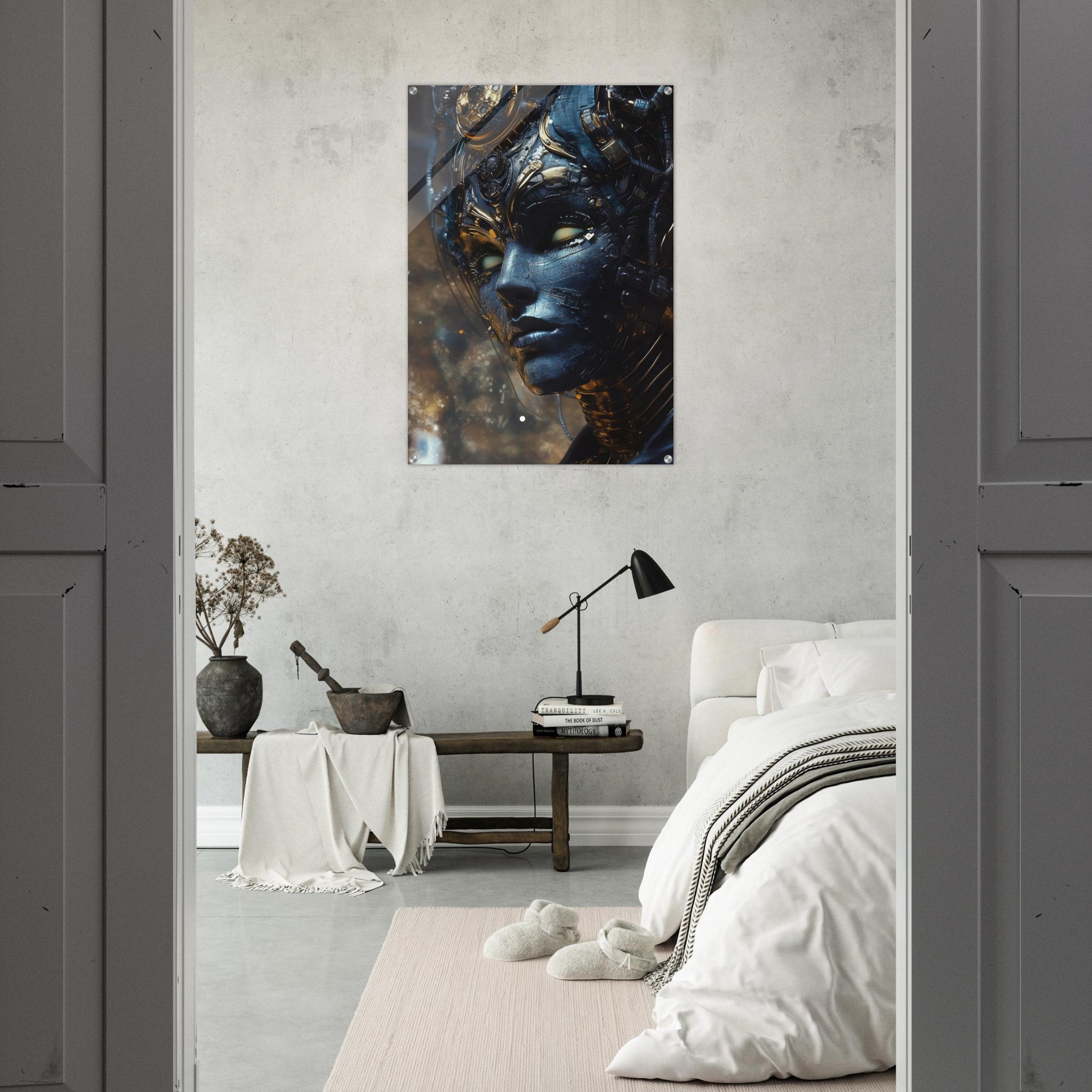 Acrylic Print Portrait - The Cybernetic Dukes Masquerade A lavish master 2 - Shop Ai Art WebShop - Digital Art online Store