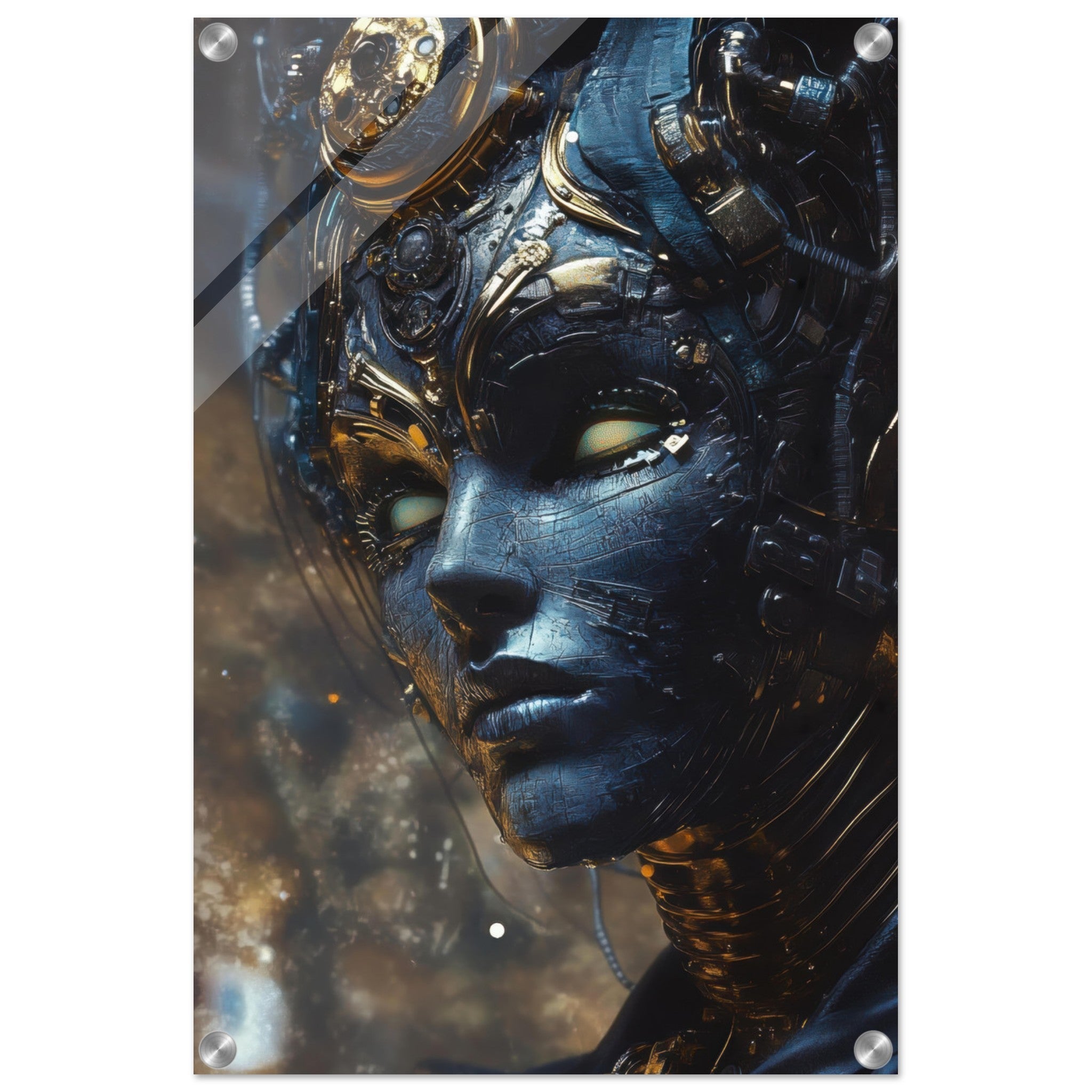 Acrylic Print Portrait - The Cybernetic Dukes Masquerade A lavish master 2 - Shop Ai Art WebShop - Digital Art online Store