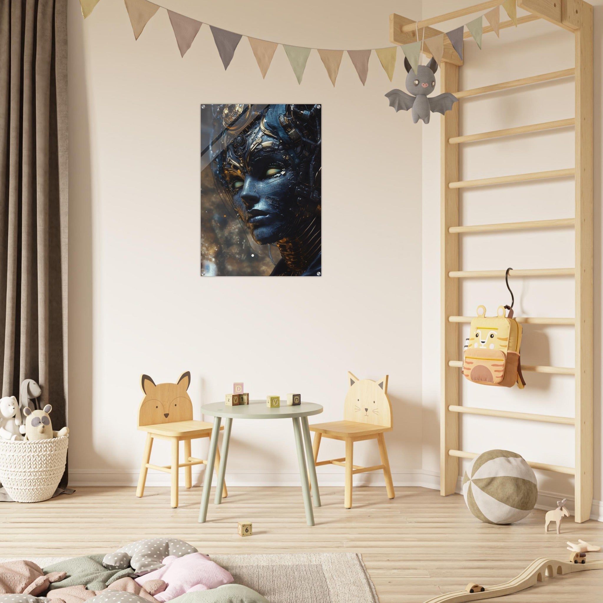 Acrylic Print Portrait - The Cybernetic Dukes Masquerade A lavish master 2 - Shop Ai Art WebShop - Digital Art online Store