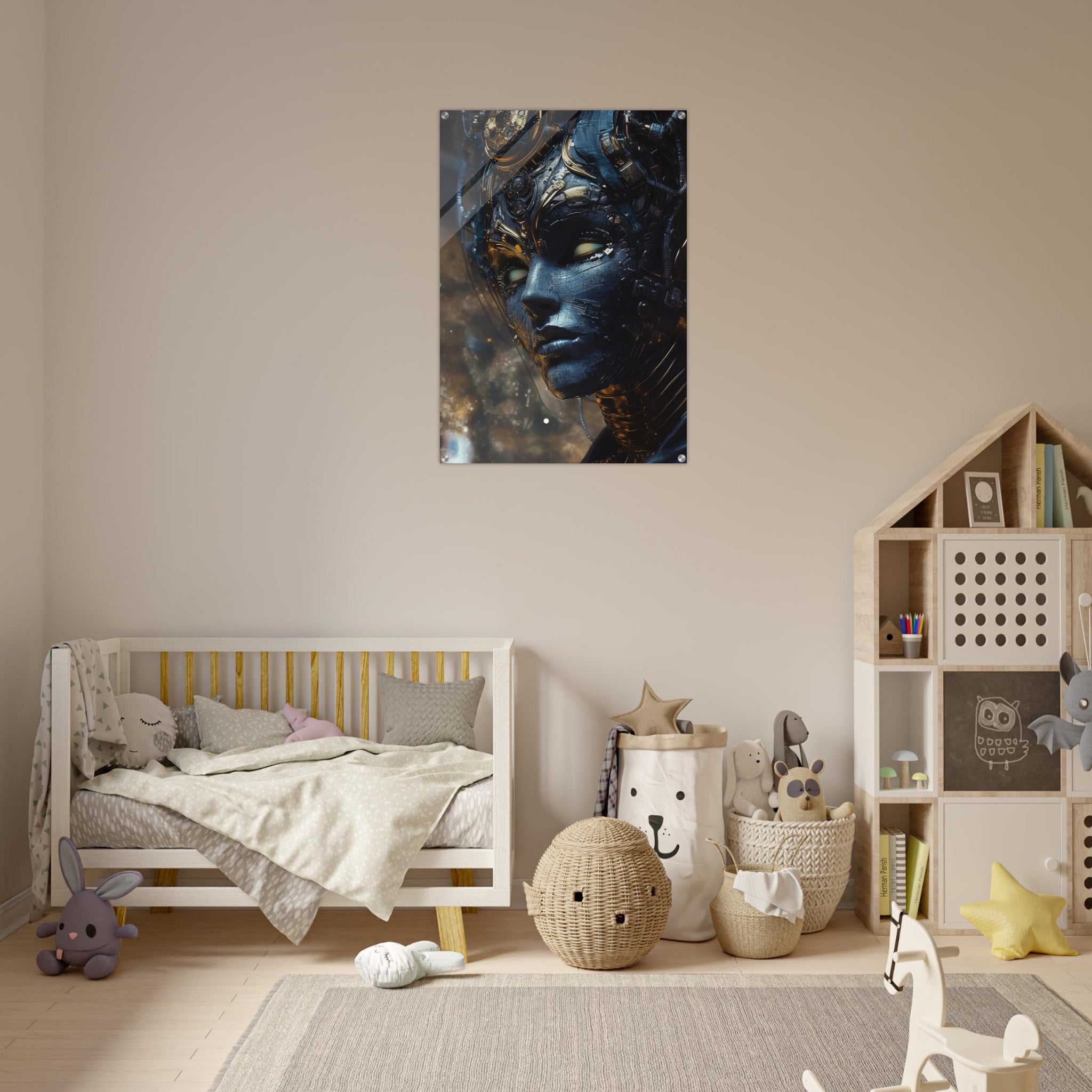 Acrylic Print Portrait - The Cybernetic Dukes Masquerade A lavish master 2 - Shop Ai Art WebShop - Digital Art online Store