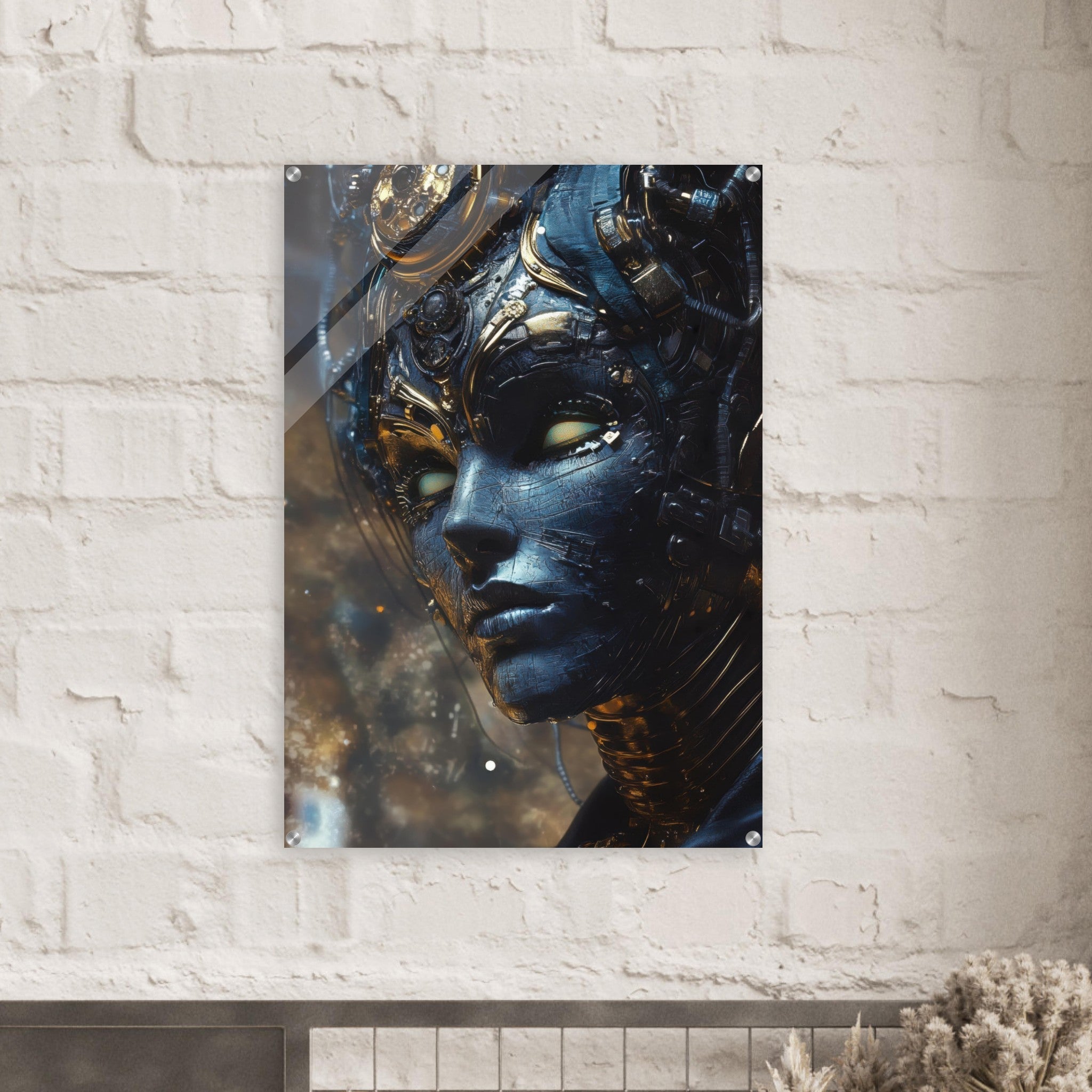 Acrylic Print Portrait - The Cybernetic Dukes Masquerade A lavish master 2 - Shop Ai Art WebShop - Digital Art online Store