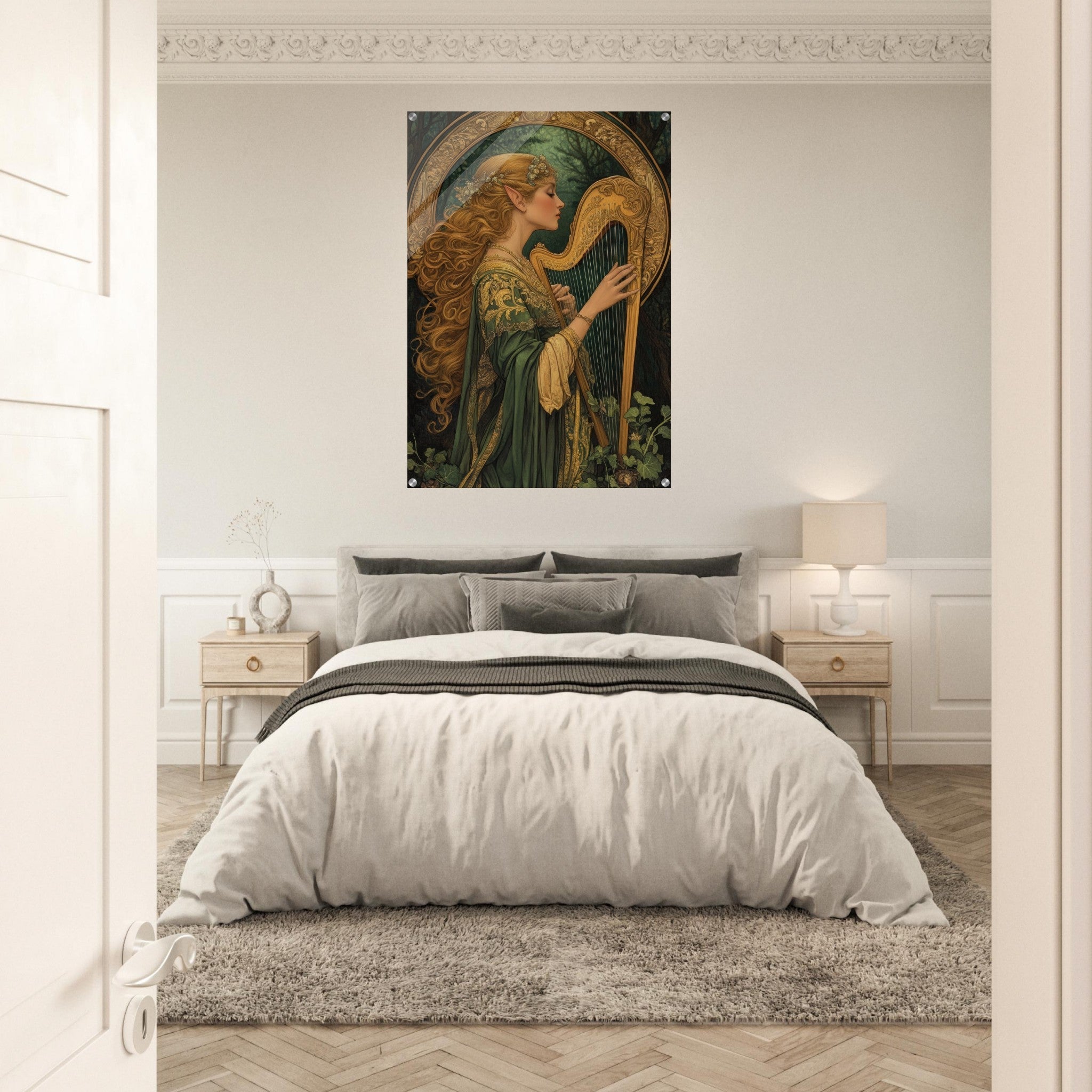 Acrylic Print Portrait - The Enchanted Minstrel of the Fae Court Art You 4 - Shop Ai Art WebShop - Digital Art online Store