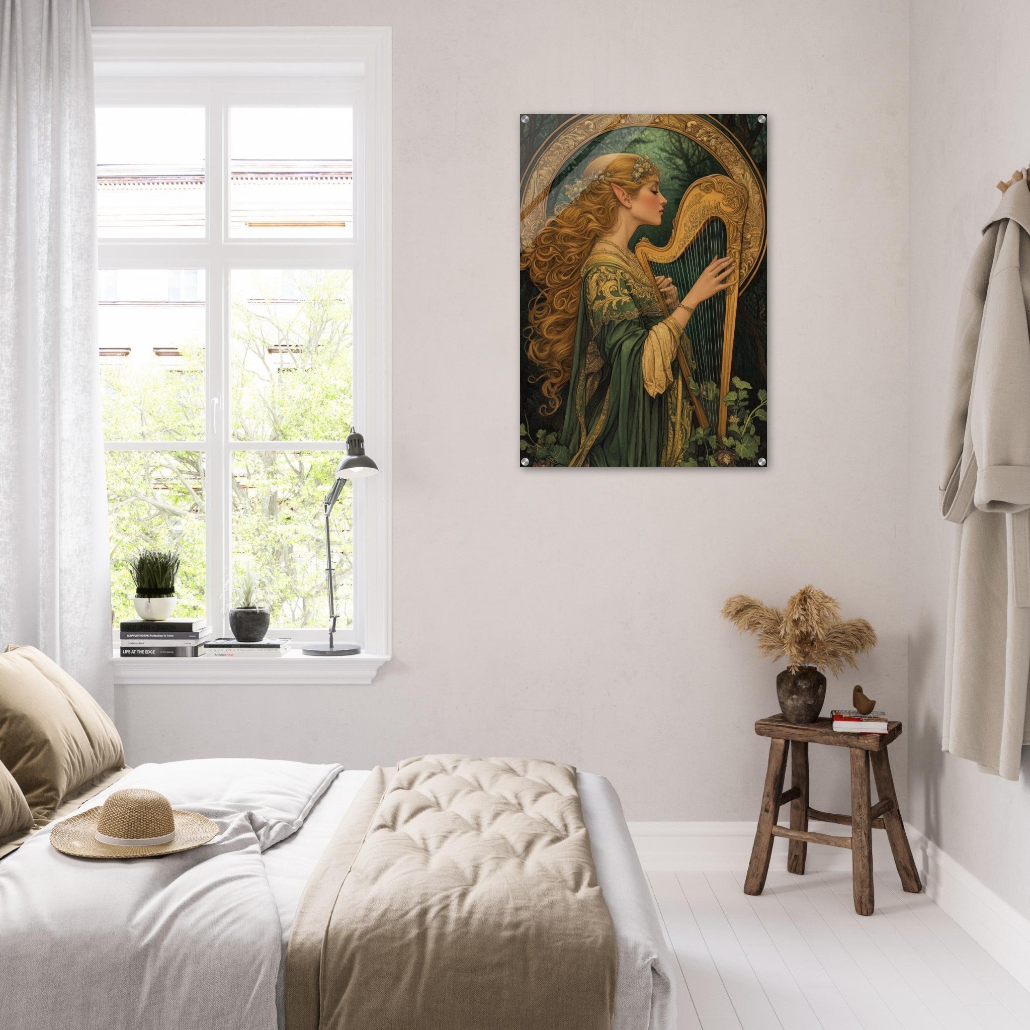 Acrylic Print Portrait - The Enchanted Minstrel of the Fae Court Art You 4 - Shop Ai Art WebShop - Digital Art online Store