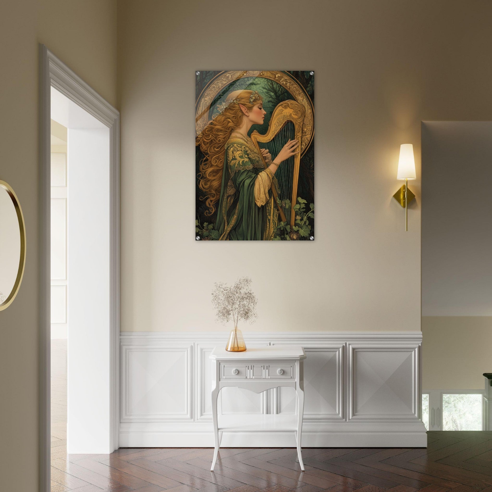 Acrylic Print Portrait - The Enchanted Minstrel of the Fae Court Art You 4 - Shop Ai Art WebShop - Digital Art online Store