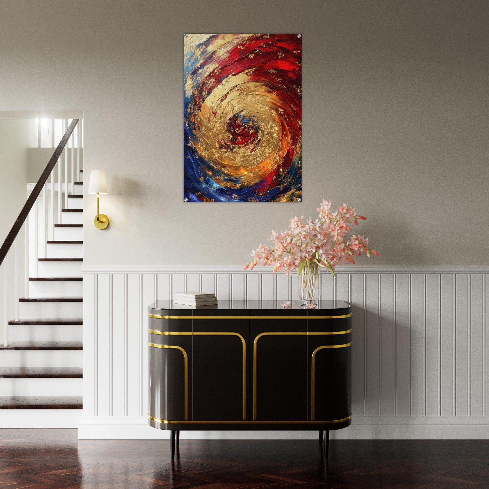 Acrylic Print Portrait - Vortex of Emotions A swirling fusion of vagrant 2 - Shop Ai Art WebShop - Digital Art online Store