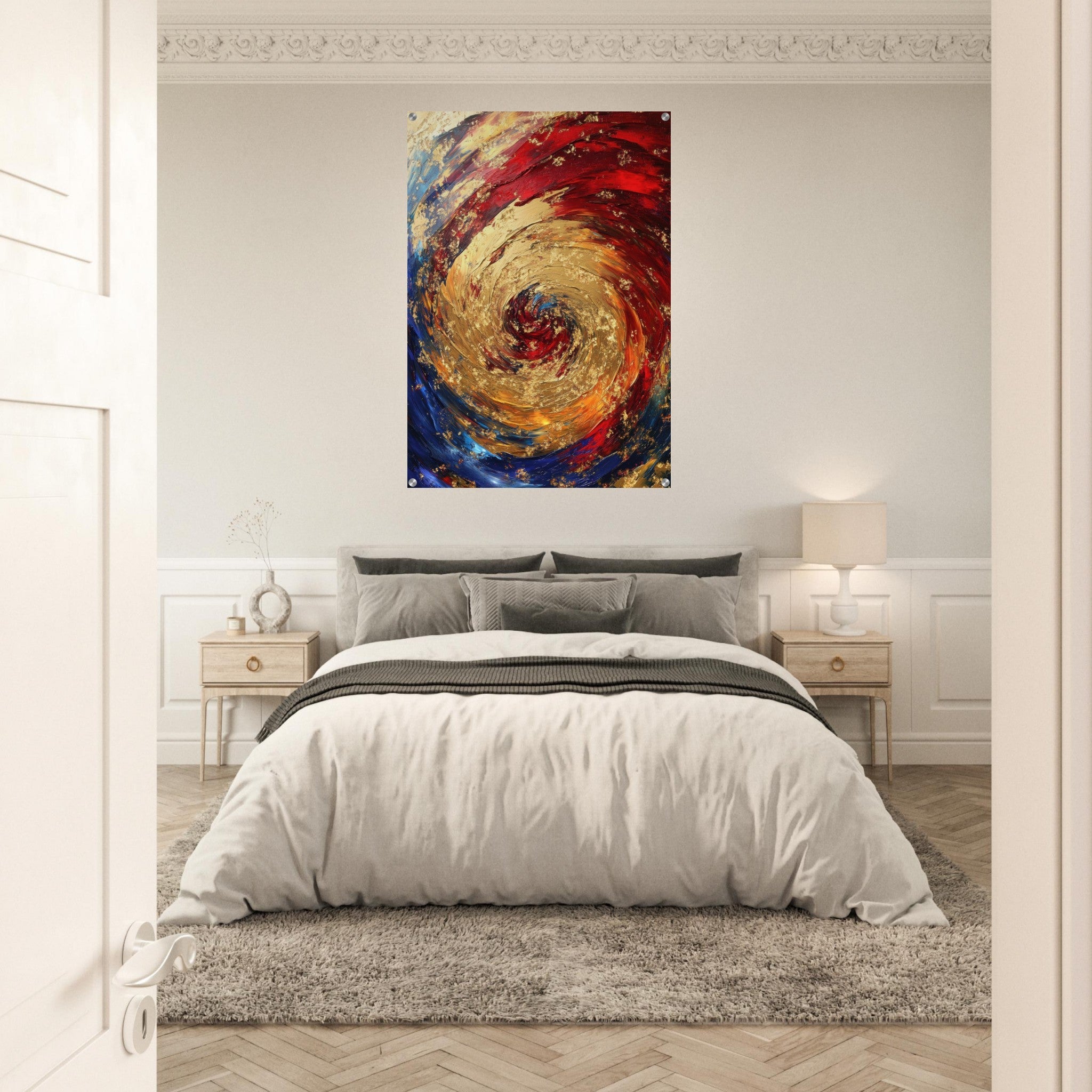 Acrylic Print Portrait - Vortex of Emotions A swirling fusion of vagrant 2 - Shop Ai Art WebShop - Digital Art online Store