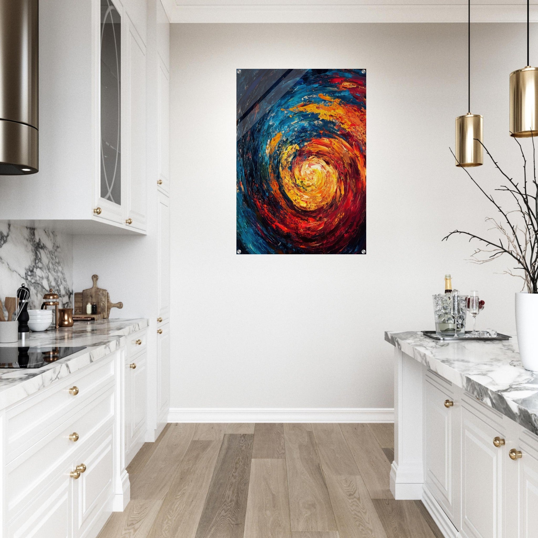 Acrylic Print Portrait - Vortex of Emotions A swirling fusion of vagrant - Shop Ai Art WebShop - Digital Art online Store