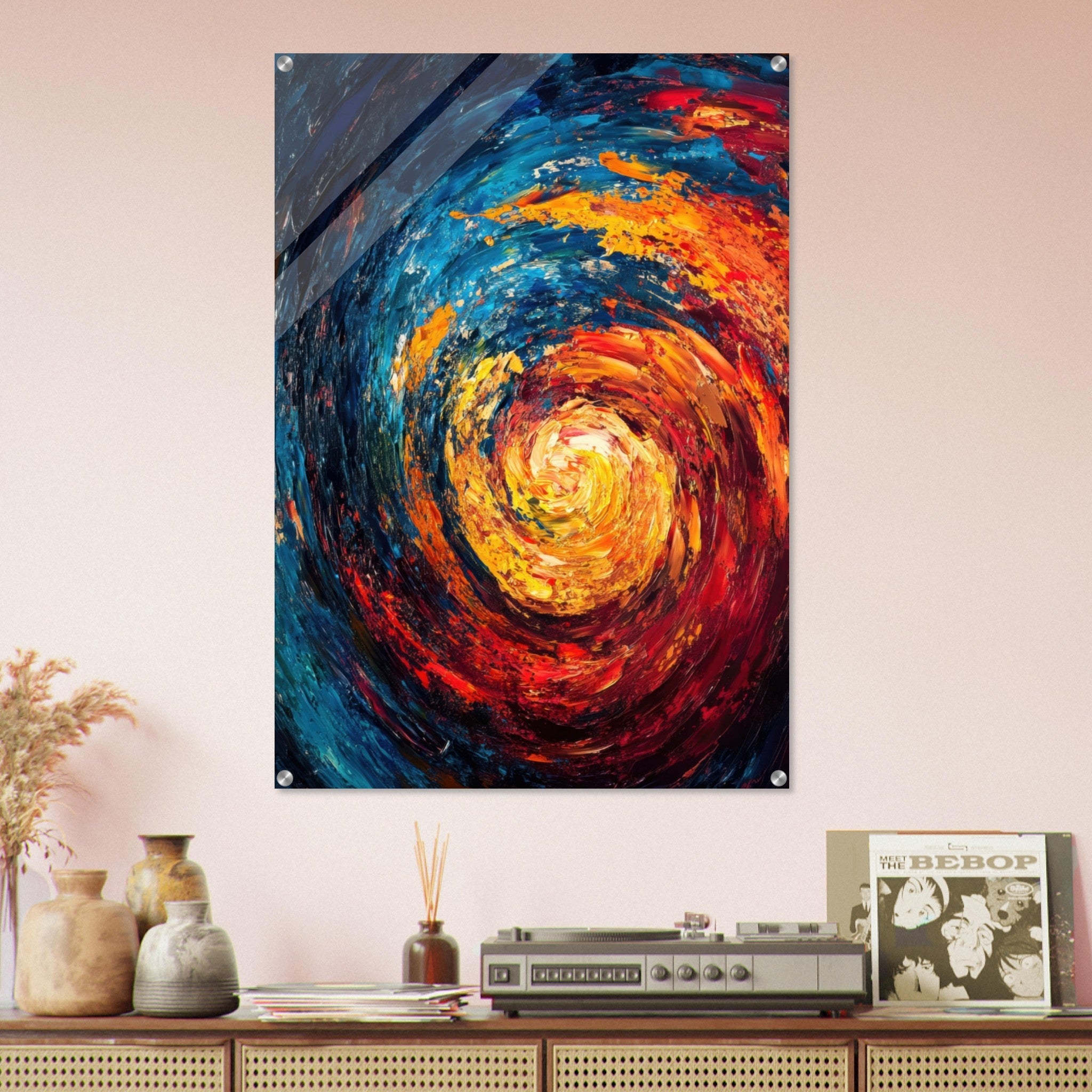 Acrylic Print Portrait - Vortex of Emotions A swirling fusion of vagrant - Shop Ai Art WebShop - Digital Art online Store